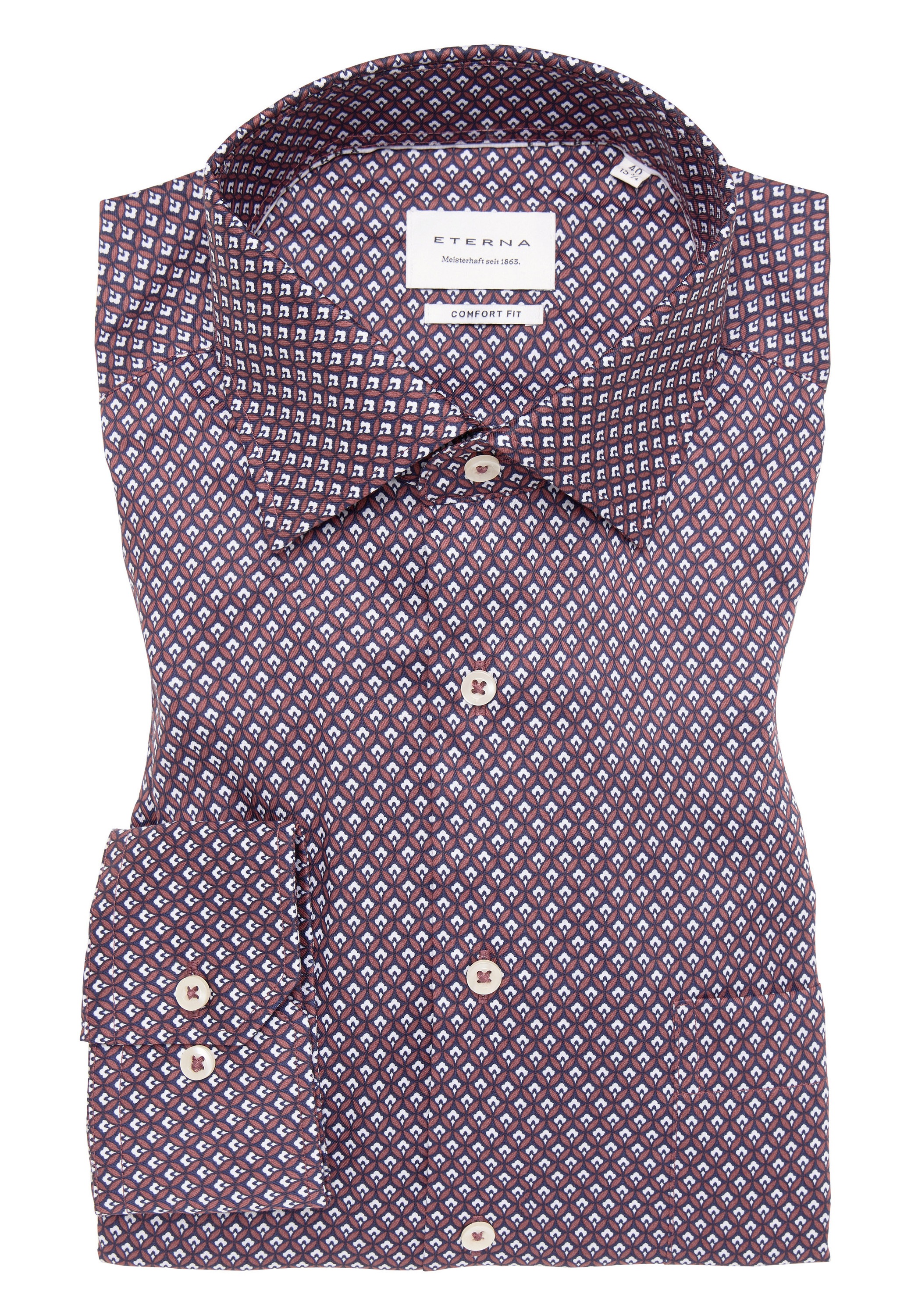 Eterna Langarmhemd »COMFORT FIT«, NON IRON (bügelfrei)