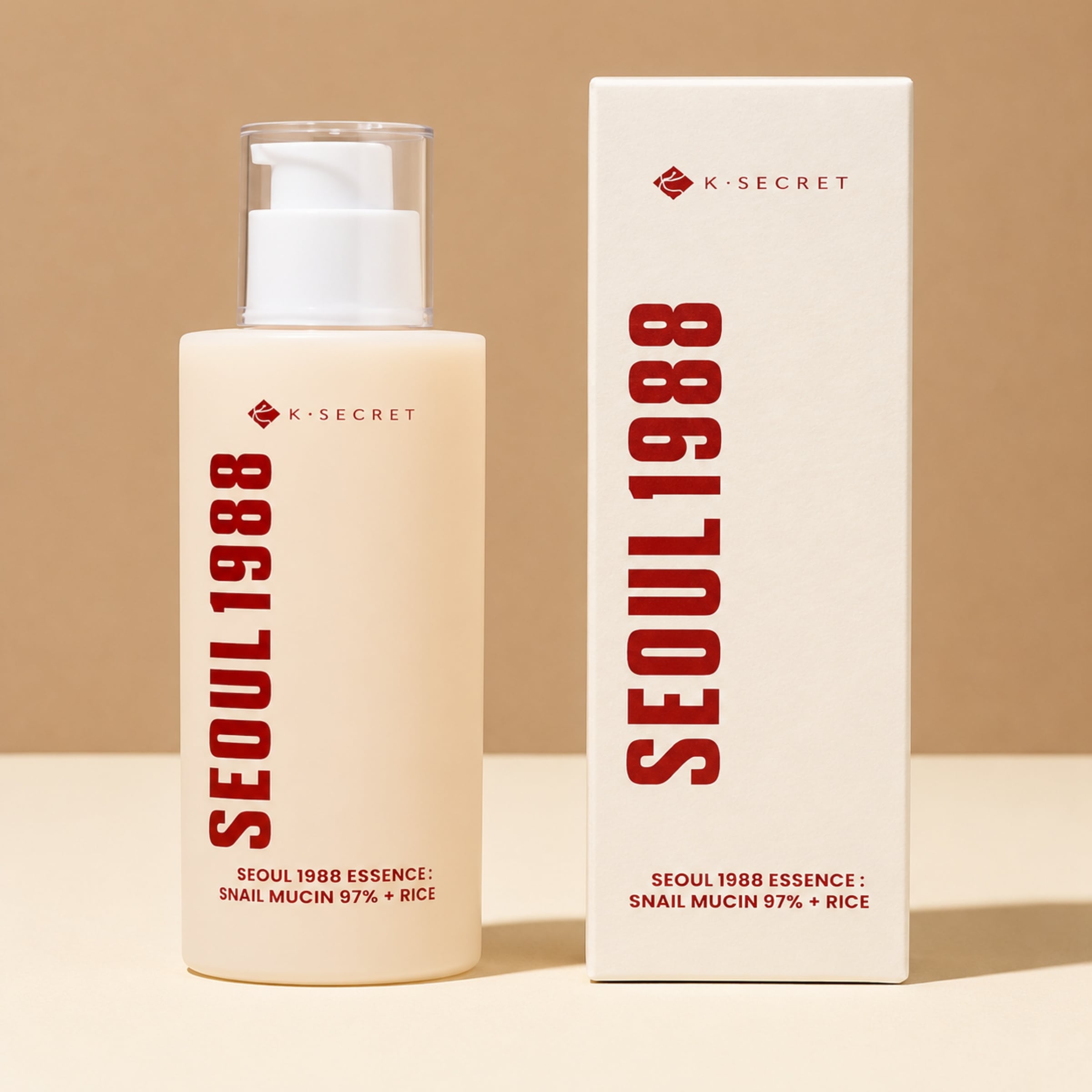 K-Secret Nachtcreme »Seoul 1988 Essence: Snail Mucin 97% + Rice« Nachtcreme für reife und trockene Haut, mit Retinal, mit Niacinamid
