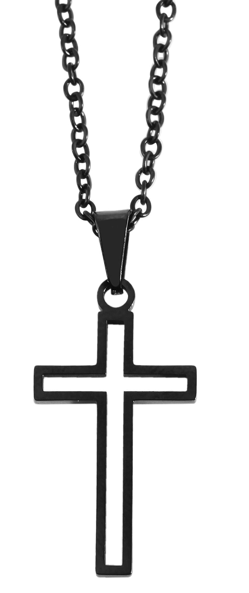 Adelia´s Kette ohne Anhänger »Unisex Halskette mit Anhänger ¿ Kreuz aus Edelstahl«