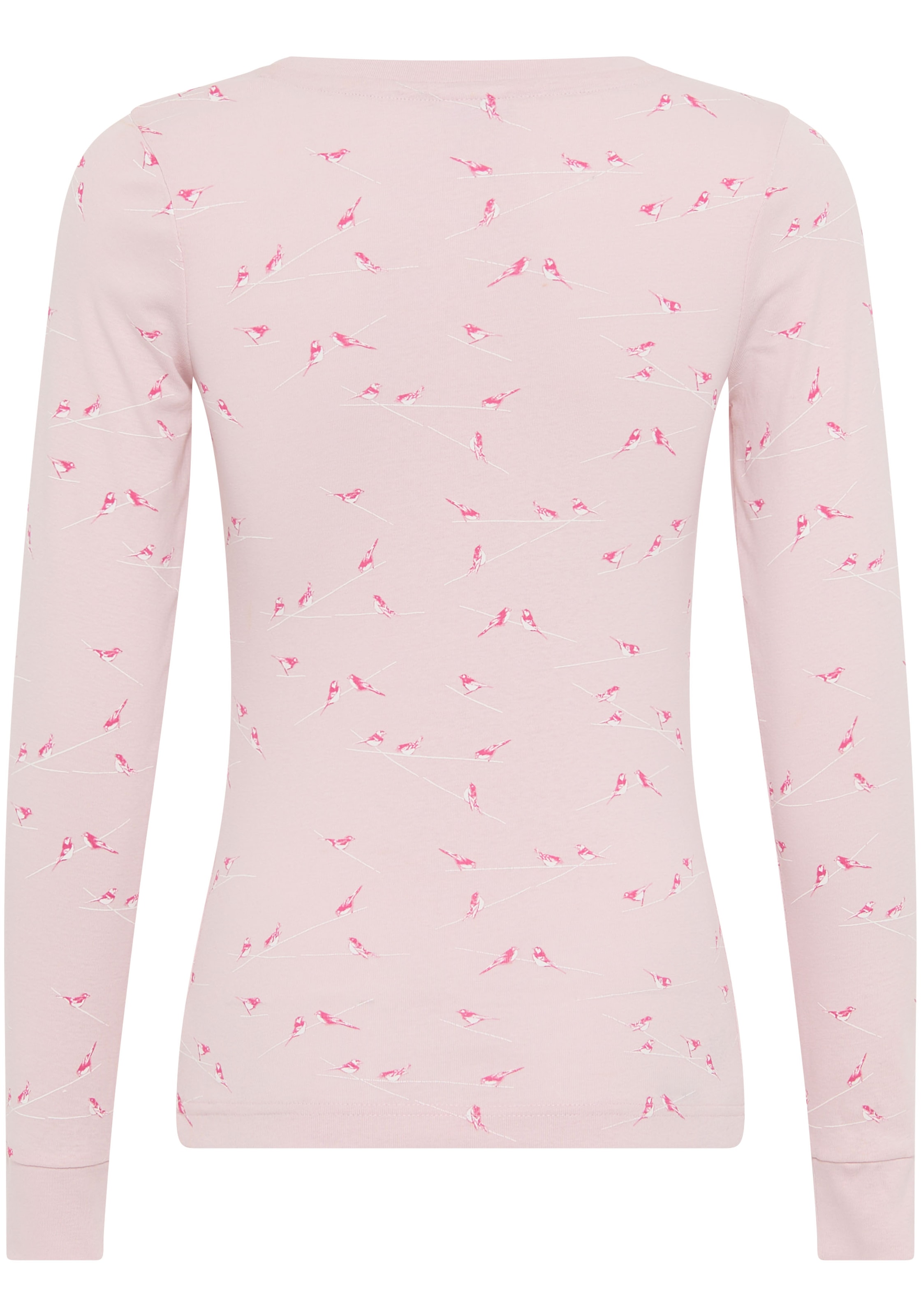 KangaROOS Langarmshirt, sehr figurbetonte Passform, Rundhalsausschnitt, aus 100% Baumwolle