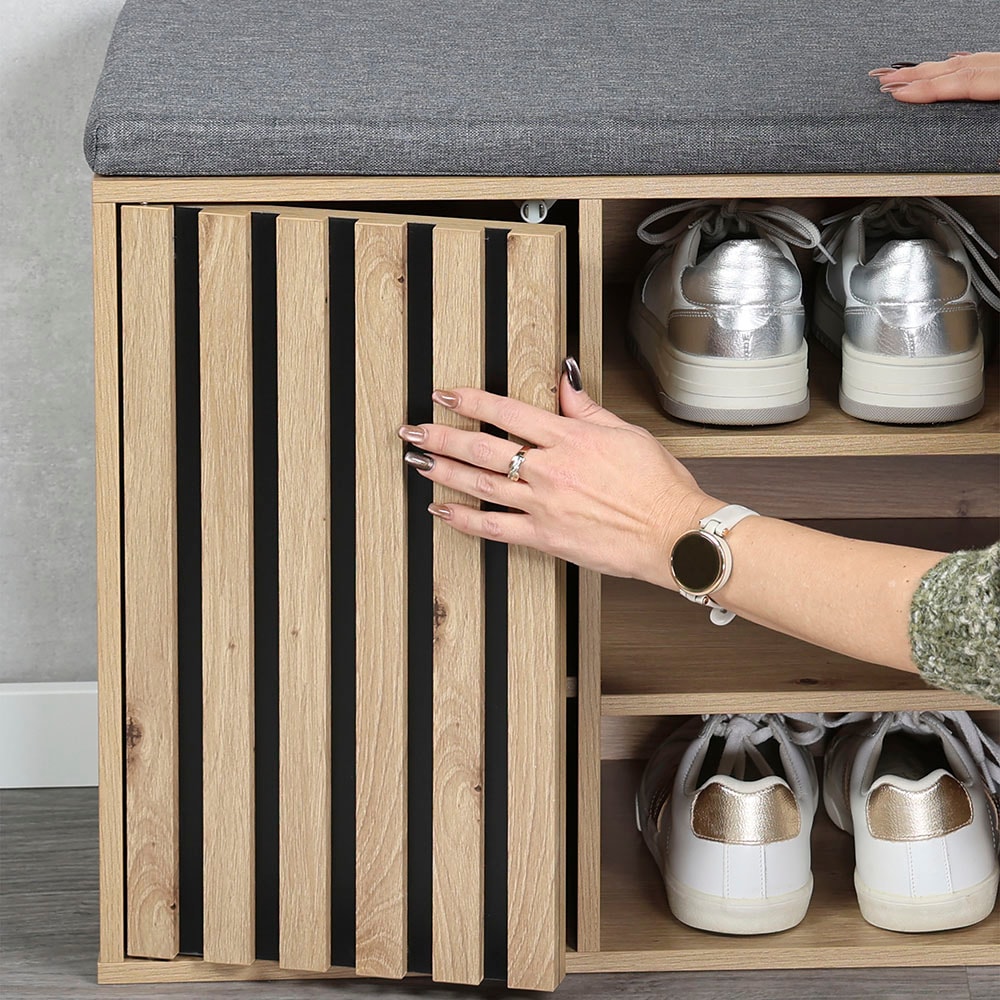 KESPER® Schuhbank »Schuhschrank mit Sitzkissen« grifflos, Sitzkissen abnehmbar und waschbar