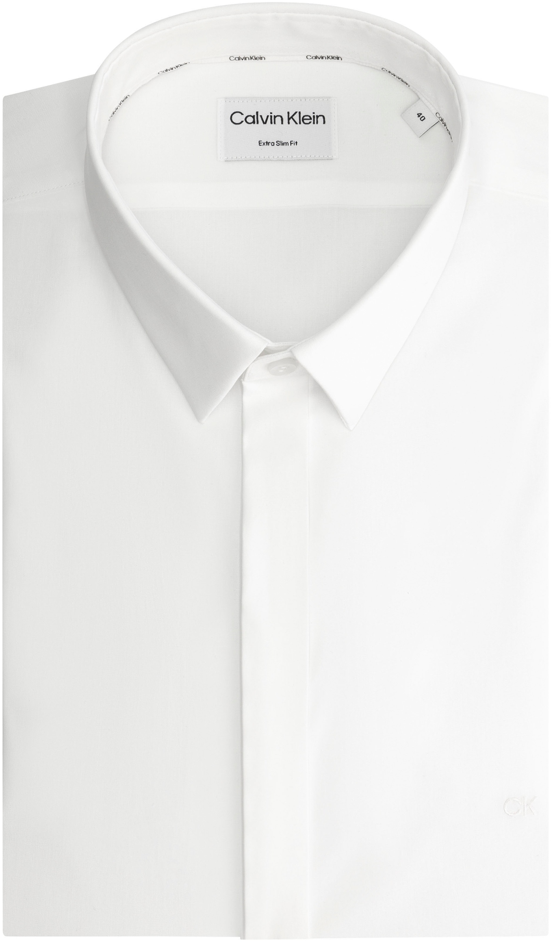 Calvin Klein Langarmhemd »POPLIN HP EXTRA SLIM SHIRT«, mit Logostickerei