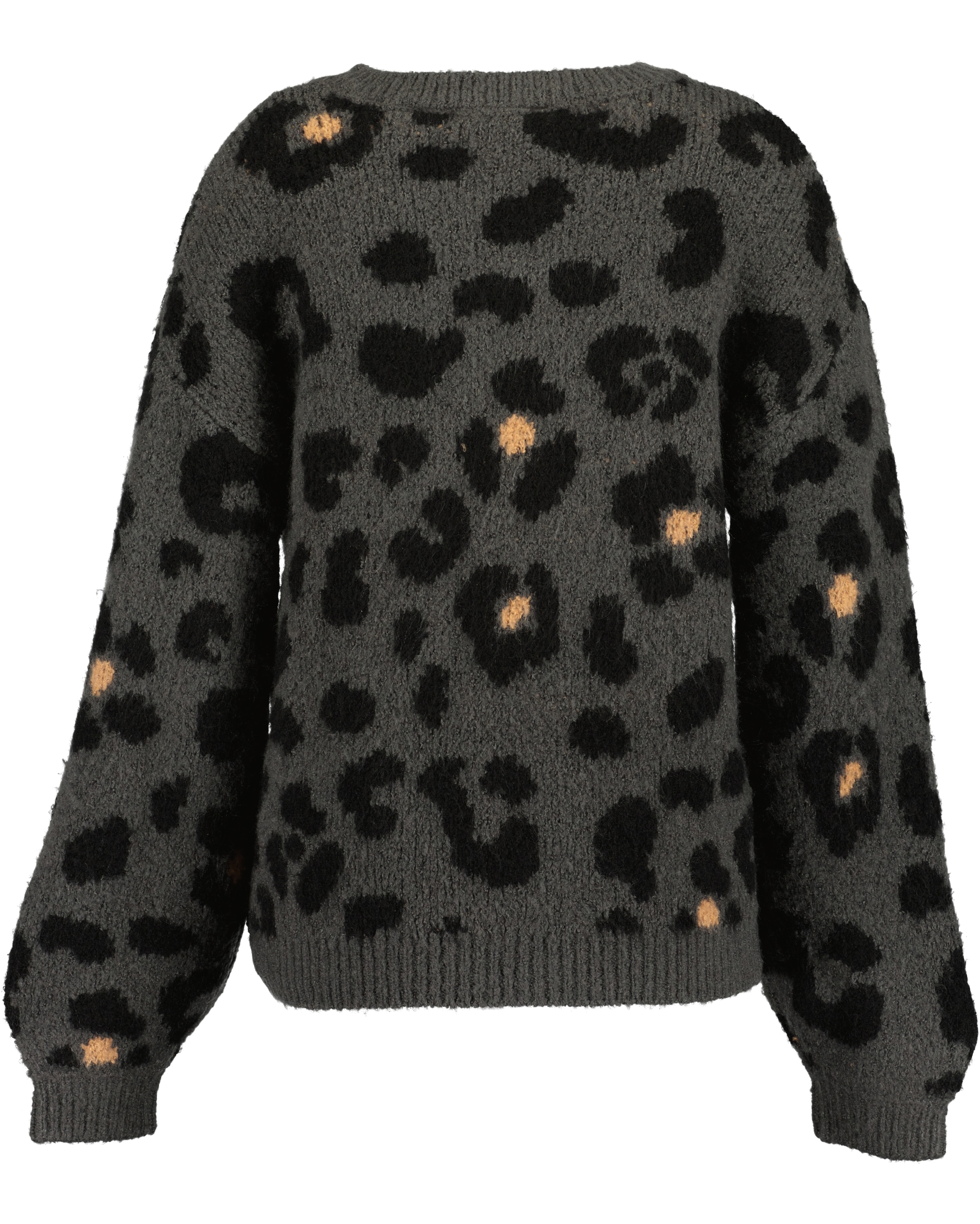 Blue Seven Strickpullover Materialmix, Animal-Jacquardmuster