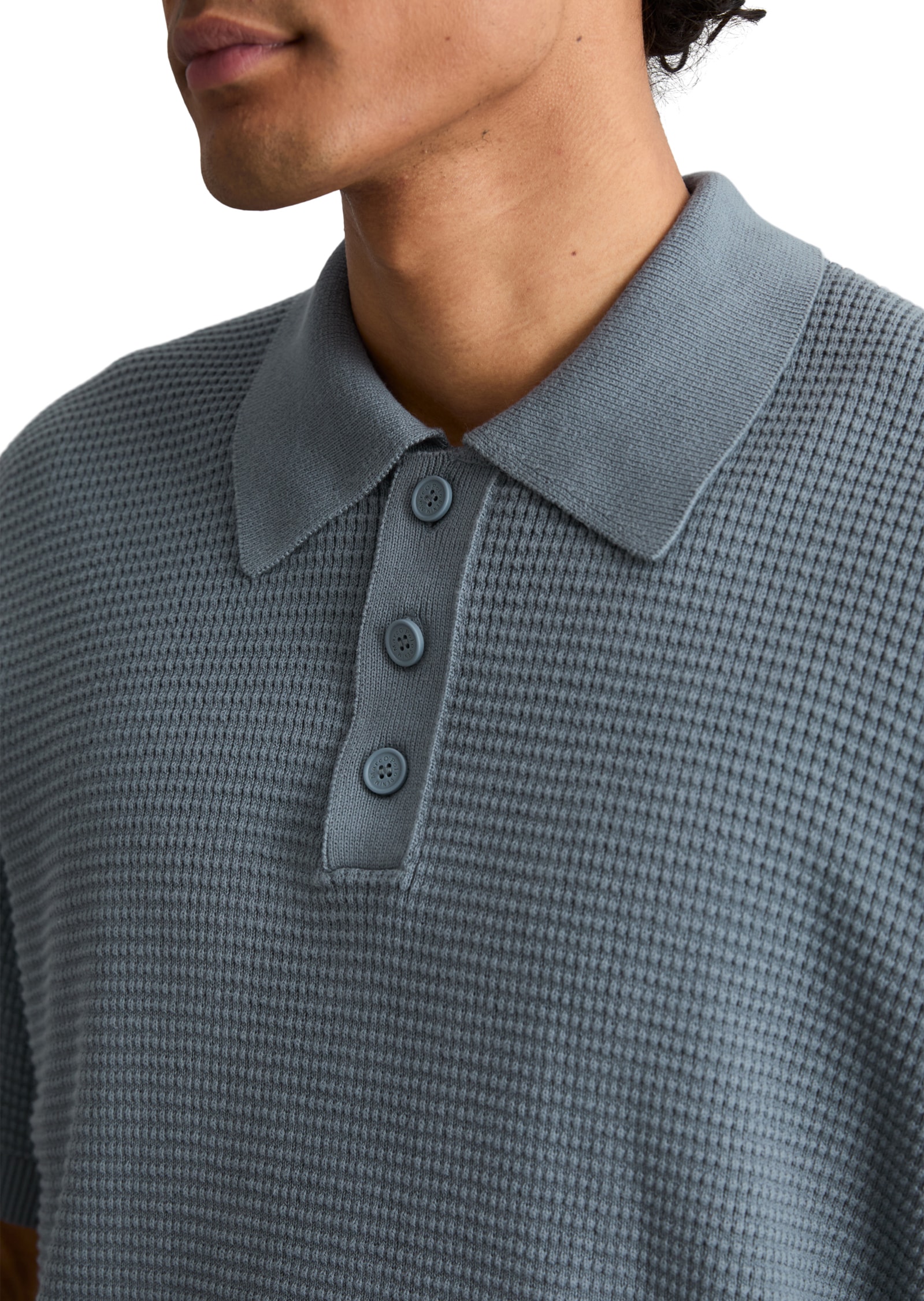 Marc O'Polo DENIM Poloshirt mit Waffelstruktur, regular fit
