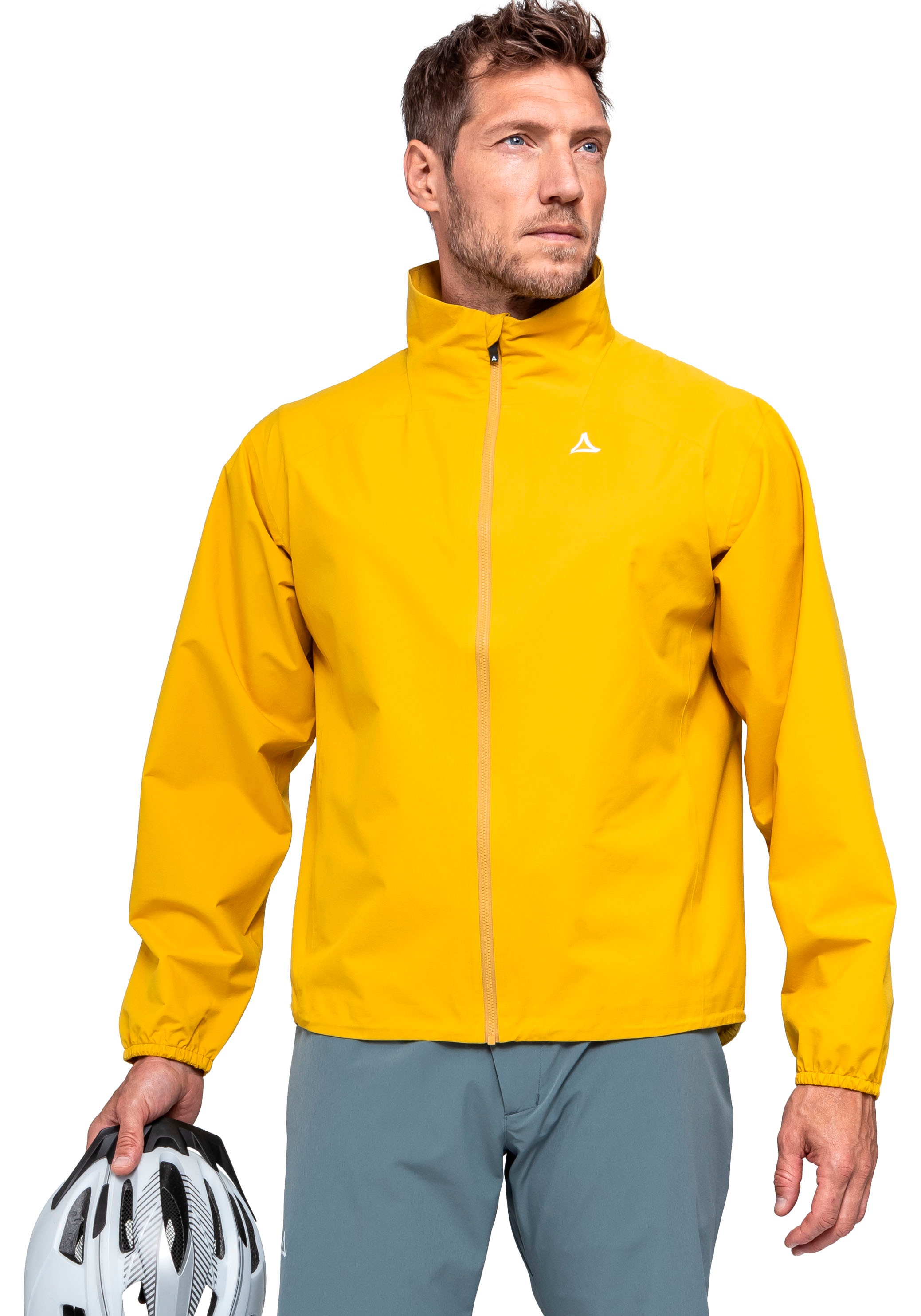 Schöffel Herren Fahrradjacke Winddicht in goldfarben, Größe 50