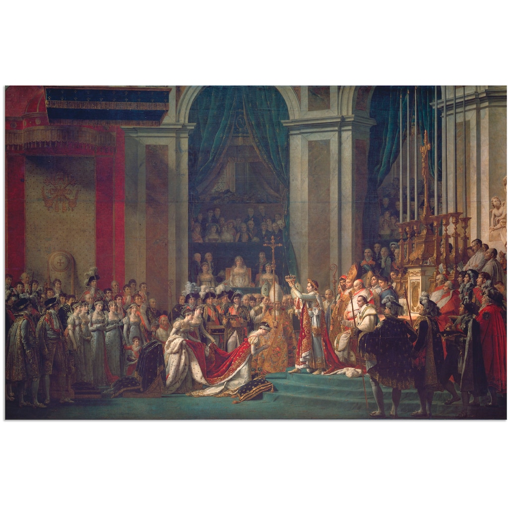 Artland Alu-Dibond-Druck »Krönung Napoleons I und Josephines«, historische Ereignisse, (1 St.)