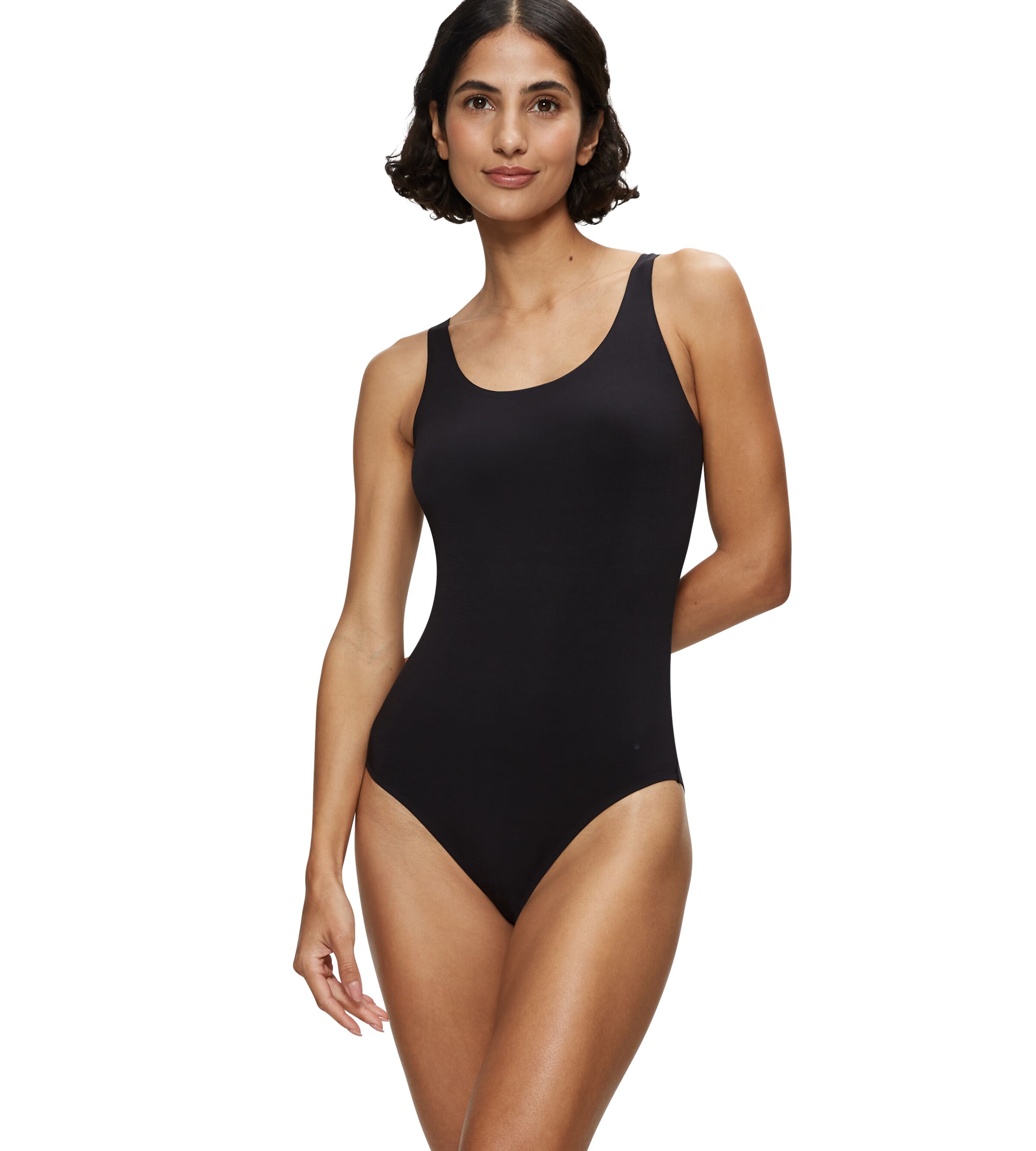 Triumph Damen Body »Smart Natural BS« Druckknopfverschluss in schwarz, Größe N-Gr
