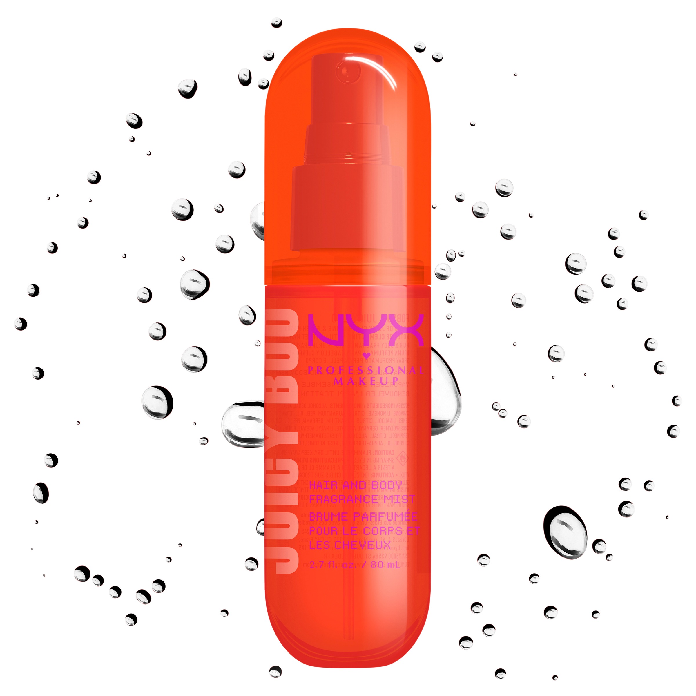 NYX PROFESSIONAL MAKEUP Bodyspray »JUICY BOO HAIR & BODY MSIT« duftet nach Clementine & Mango