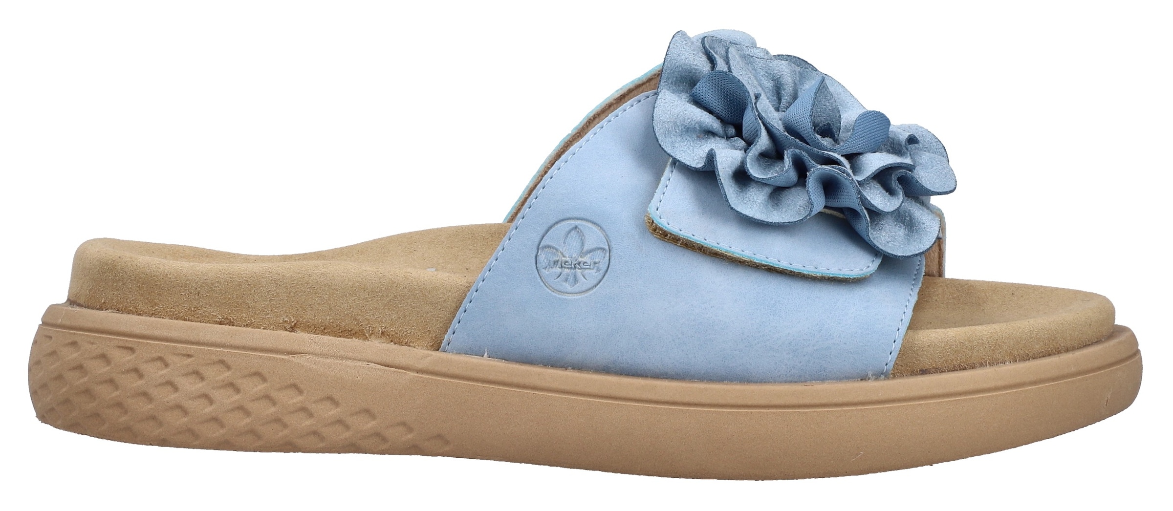 Rieker Pantolette  Sommerschuh, Hausschuh, Strandschuh mit bequemem Fußbett