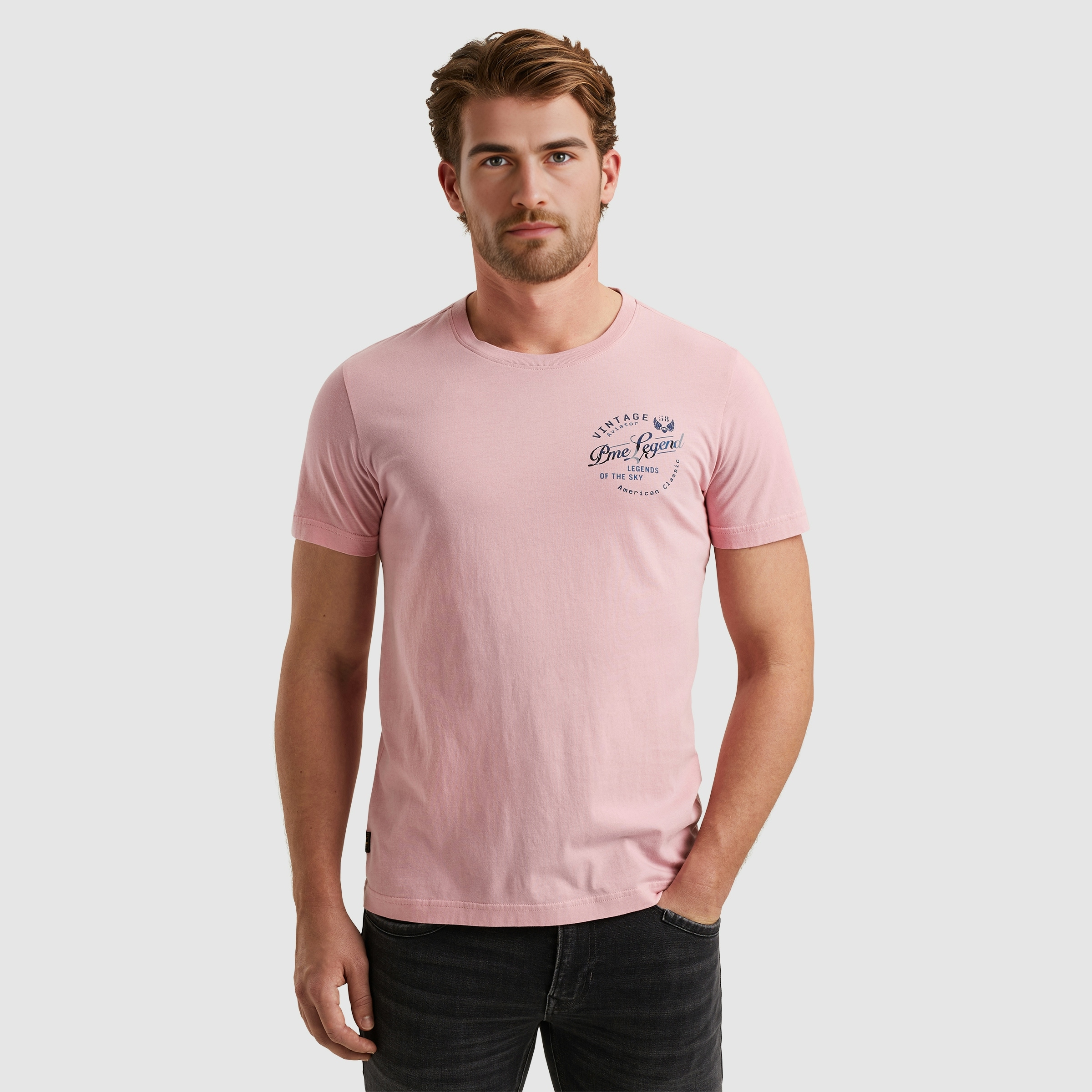 PME LEGEND T-Shirt »Short sleeve r-neck single jersey play«, mit Logo Print