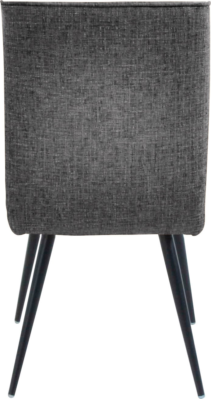 K+W Komfort & Wohnen 4-Fußstuhl »Giacomo I« () 1 Stk.4- Fußstuhl mit umlaufenden 4mm Keder am Rücken und Sitz, Metallfüße