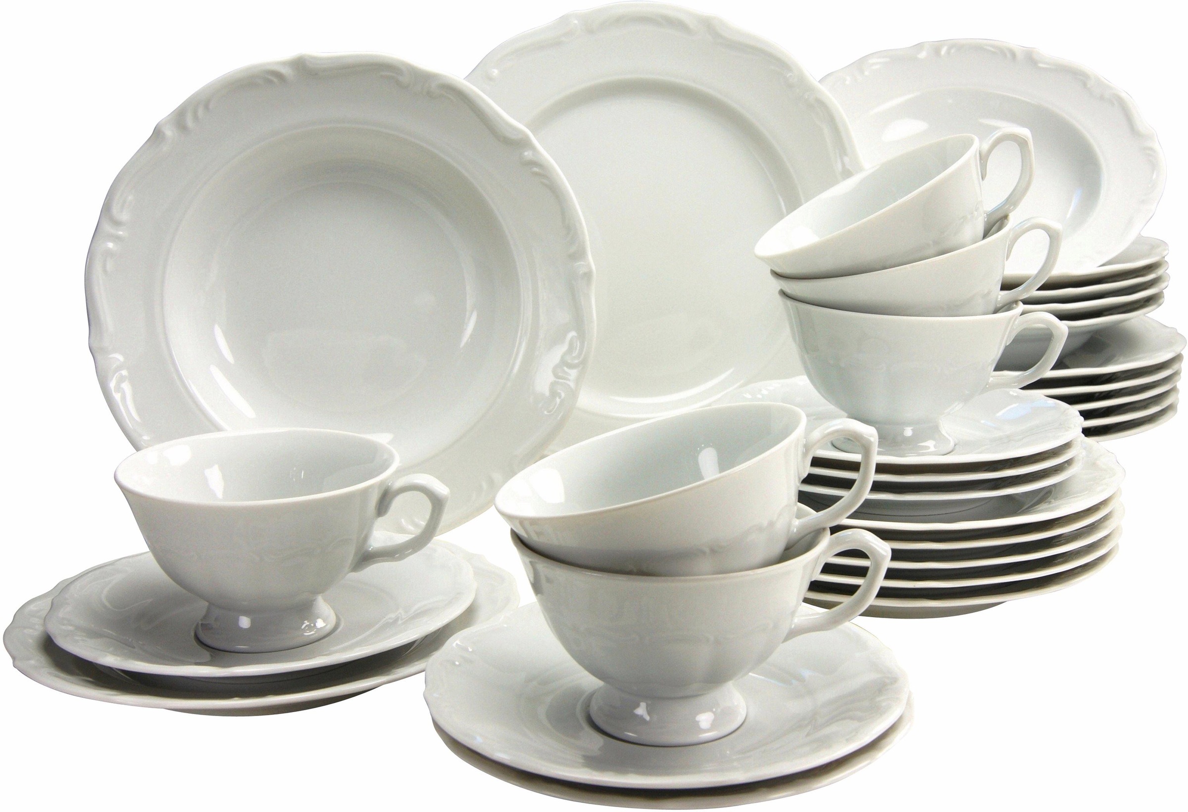 CreaTable Kombiservice »Maria Theresia«, (Set, 30 tlg.), klassische, traditionelle Form, mikrowellengeeignet