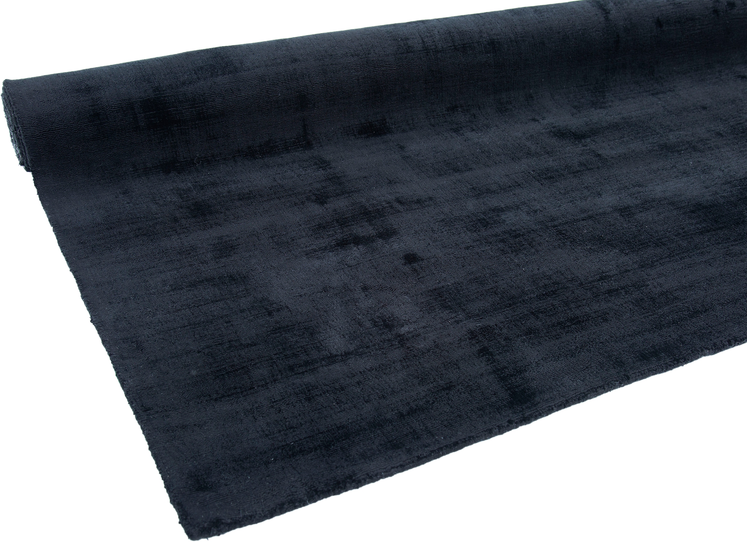 Leonique Teppich »Soley«, rechteckig, Seiden-Optik, einfarbig, weiche Viskose, Kurzflor-Teppich