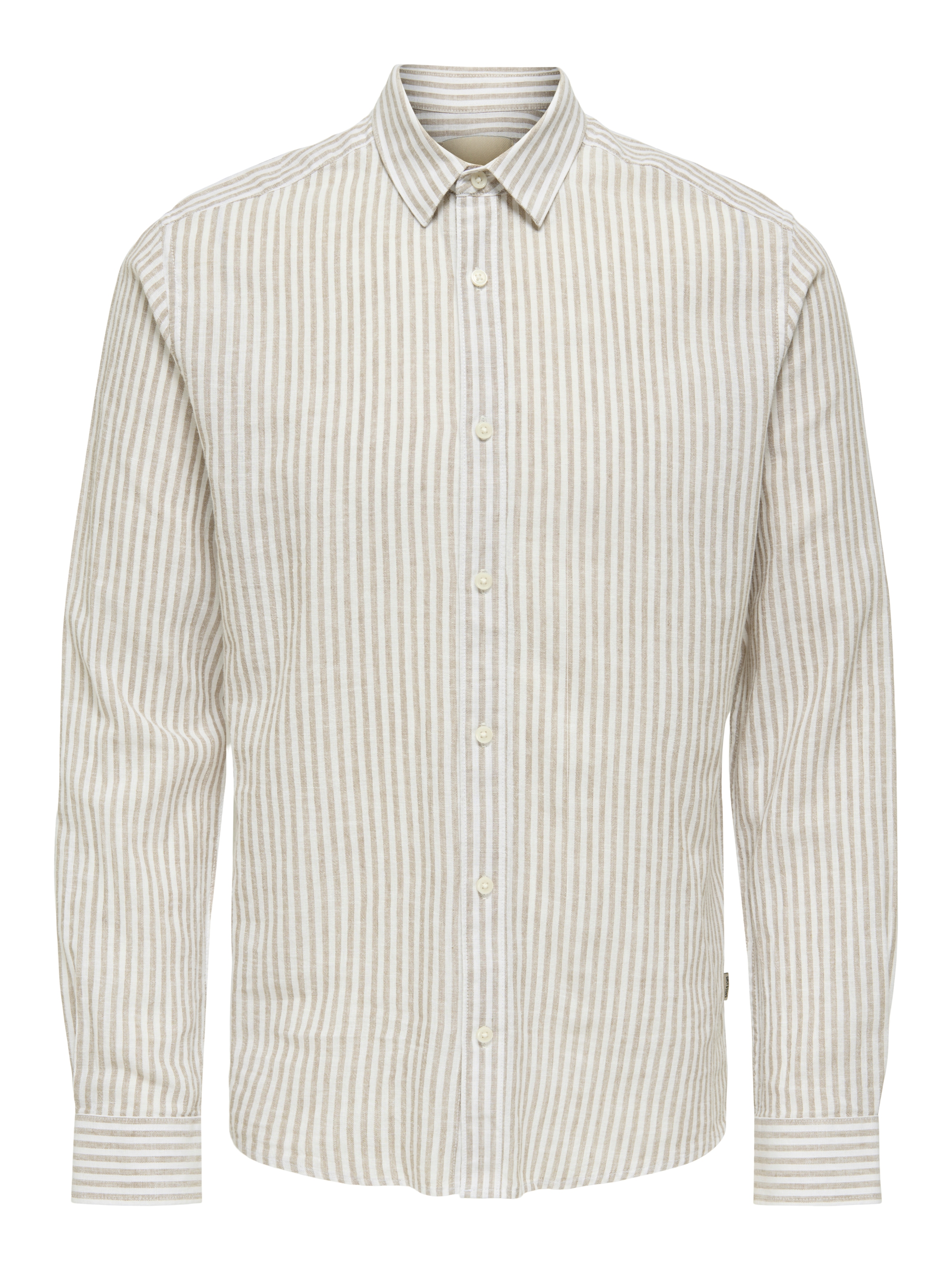 ONLY & SONS Kurzarmhemd »ONSCAIDEN LS STRIPE LINEN SHIRT 660 NOOS«