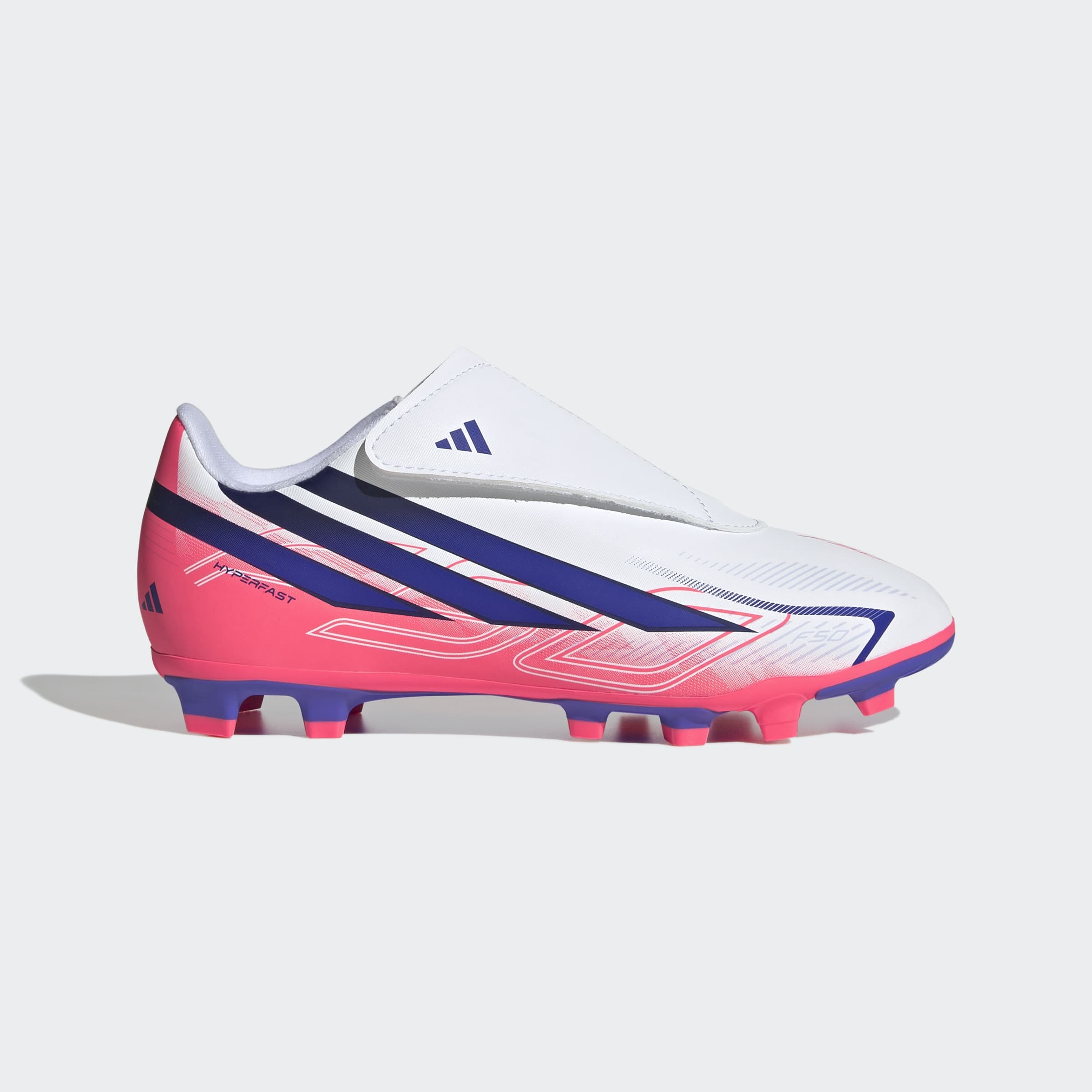 adidas Performance Fußballschuh »F50 HYPERFAST CLUB KIDS , KLETTVERSCHLUSS, FESTE / GEMISCHTE BÖDEN«  für viele verschiedene Böden geeignet, für Jugendliche & Kinder