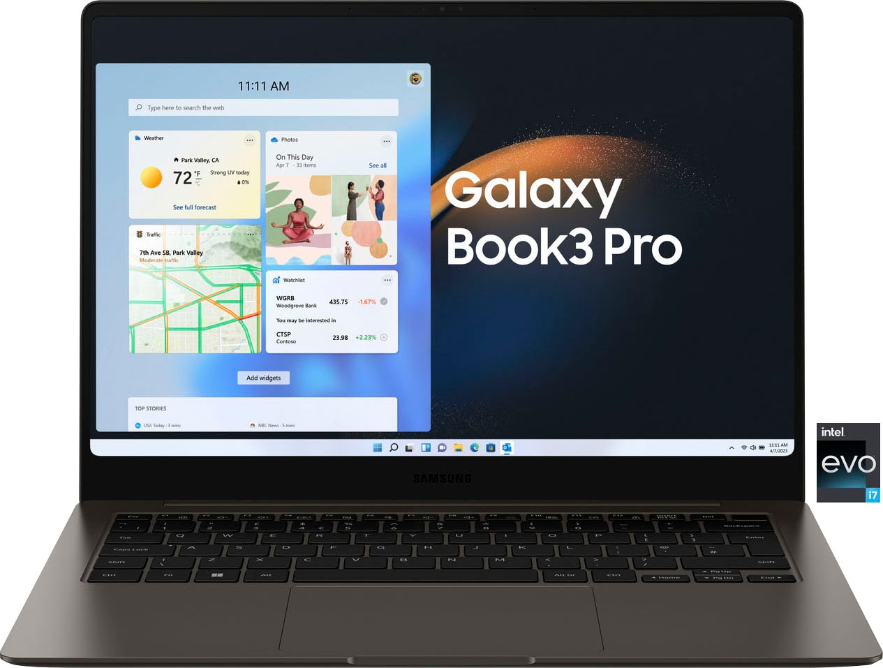 Samsung Notebook »Galaxy Book3 Pro«, 35,56 cm, / 14 Zoll, Intel, Core i7, Iris® Xᵉ Graphics, 512 GB SSD