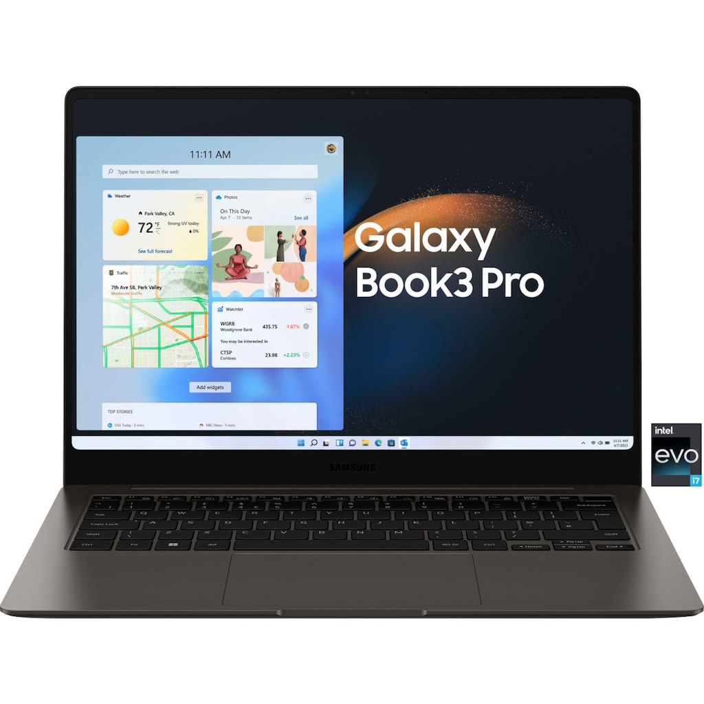 Samsung Notebook »Galaxy Book3 Pro«, 35,56 cm, / 14 Zoll, Intel, Core i7, Iris® Xᵉ Graphics, 512 GB SSD