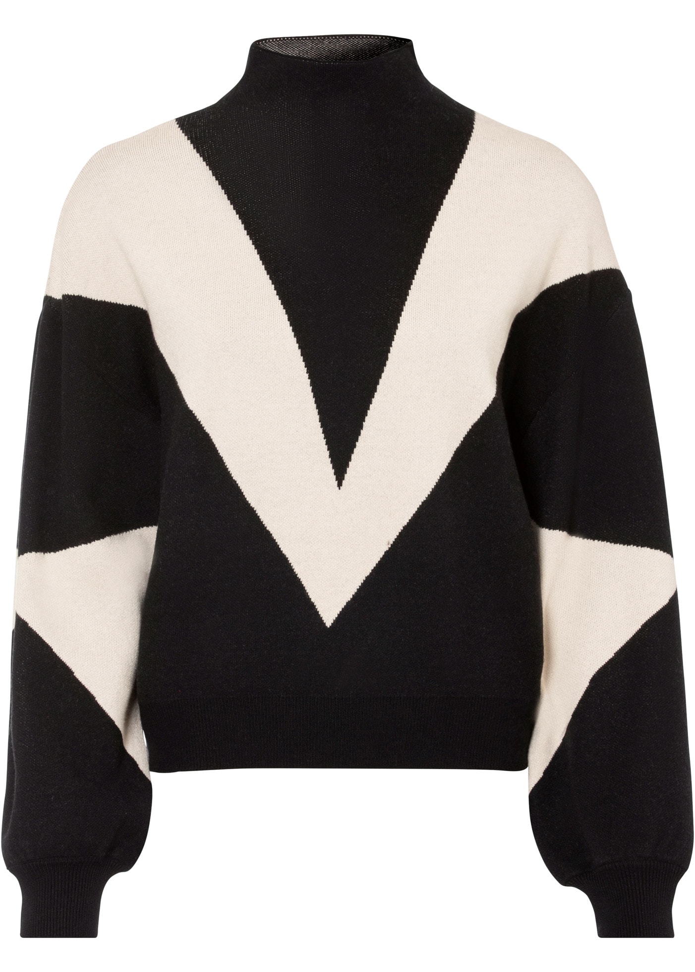 bonprix Strickpullover »Oversize-Pullover« aus Viskose, Polyester und Polyamid, mit modischem Muster