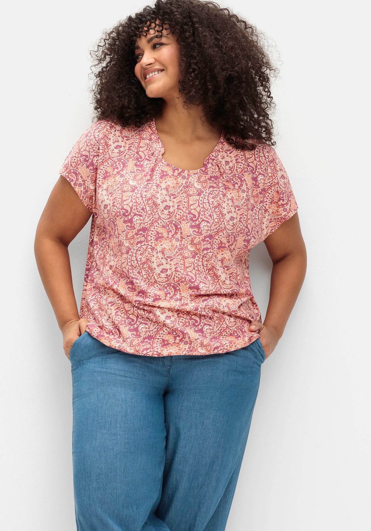 Sheego Weite Jeans »Jeans-Culotte in Denim-Qualität«