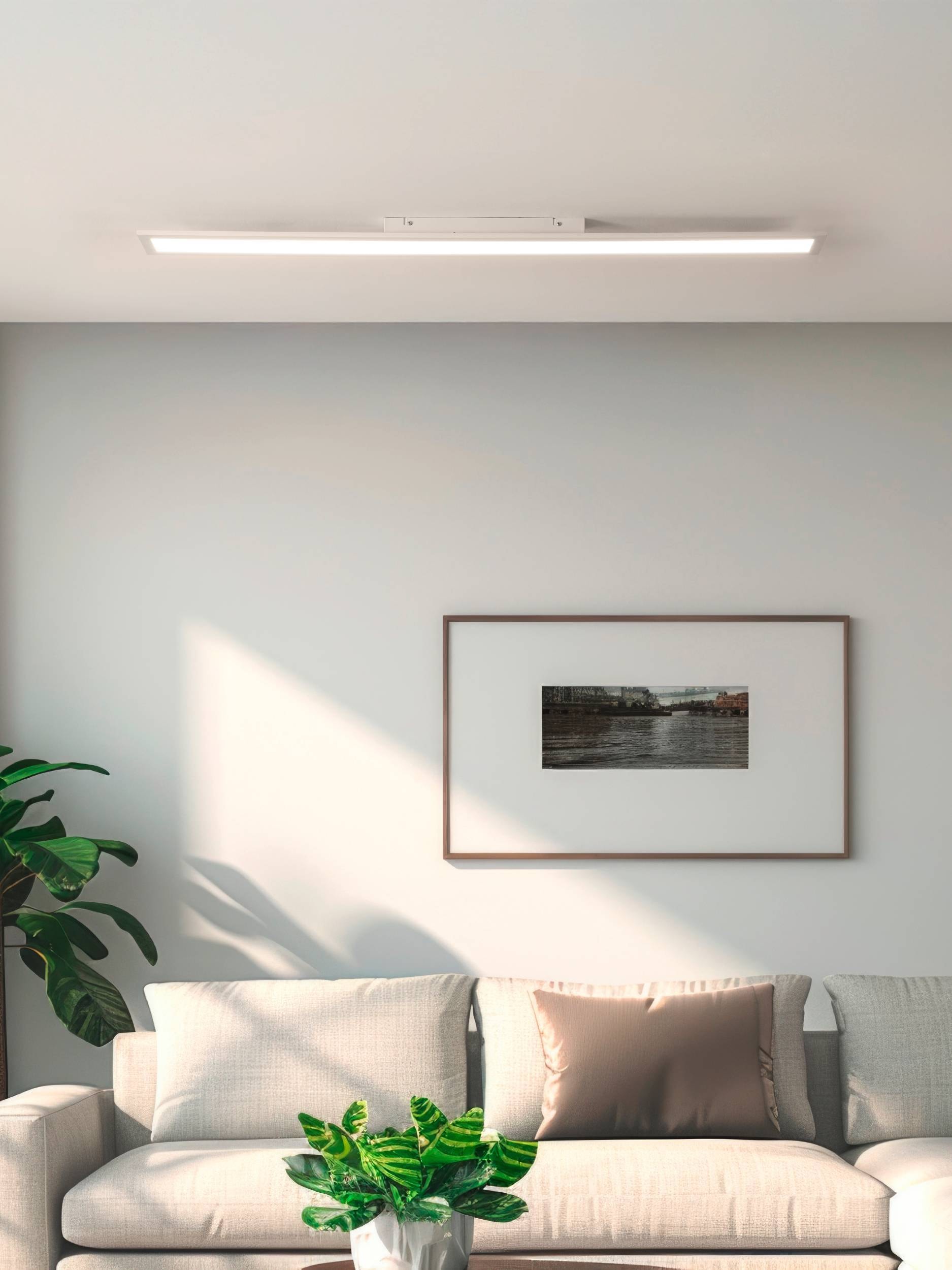 EGLO Deckenleuchte »SALOBRENA-Z« LED-Modul 1 Stk. warmweiß - kaltweiß App/Sprachsteuerung Alexa,‎120x10x4,5cm, exkl. Fernbedienung