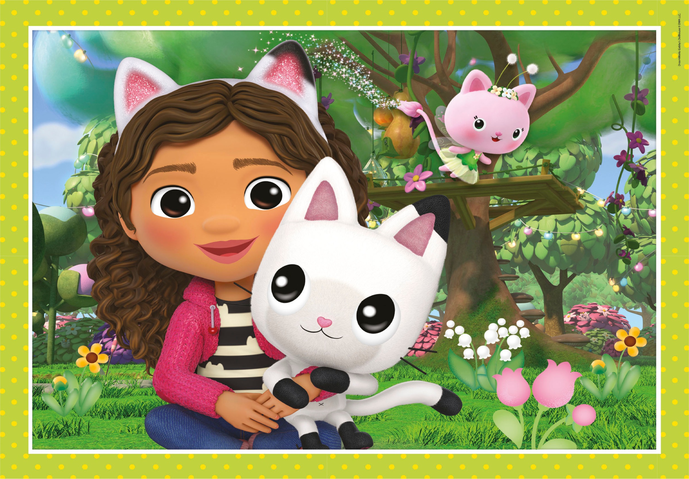 Clementoni® Puzzle »Supercolor, Gabby's Puppenhaus - 4 Puzzles«, Made in Europe