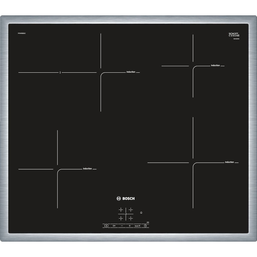 BOSCH Induktions-Kochfeld von SCHOTT CERAN®, PIF645BB1E, mit Timer