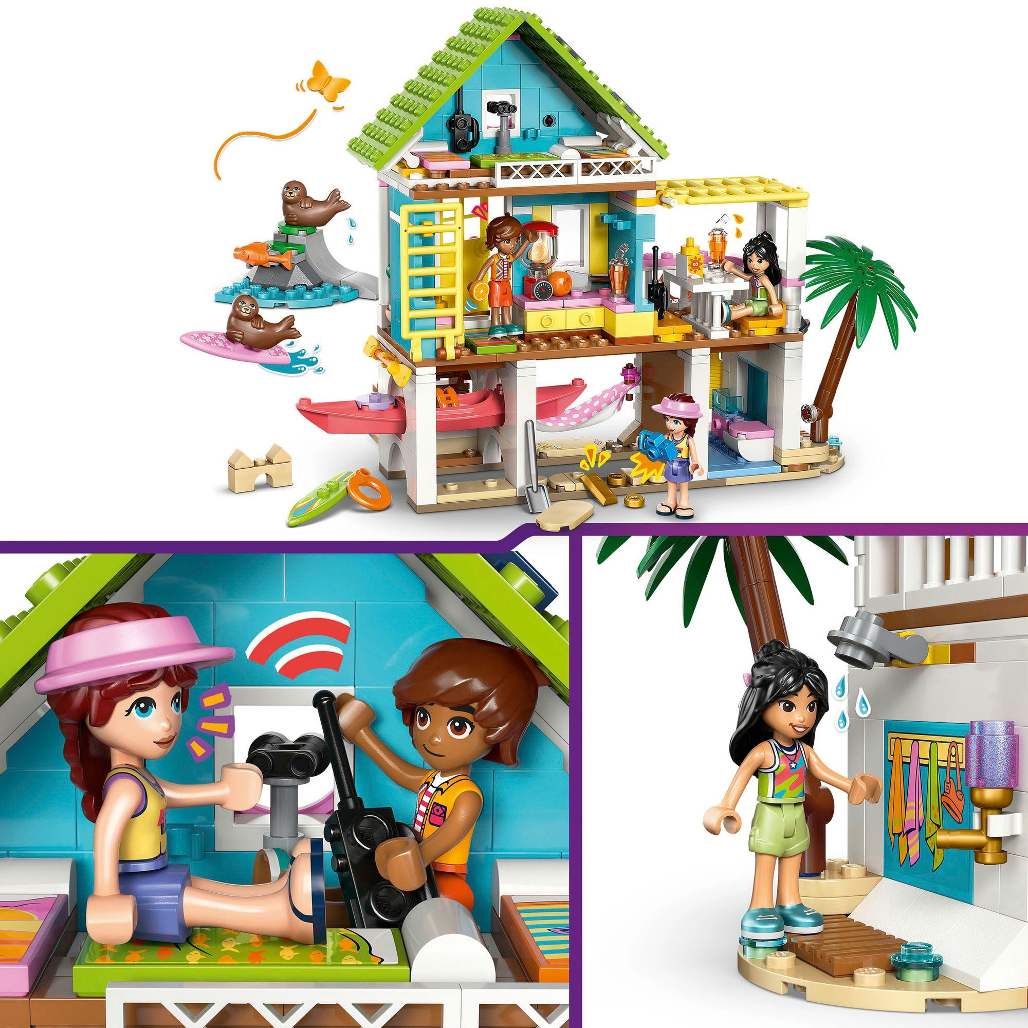 LEGO® Konstruktionsspielsteine »Strandhaus mit Robben (42699), LEGO Friends« Made in Europe