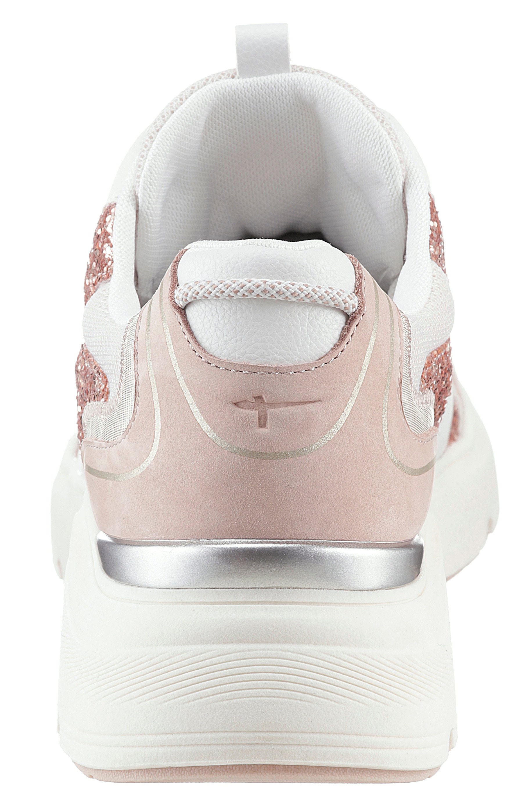 Tamaris Keilsneaker, Plateau, Freizeitschuh, Schnürschuh mit kontrastfarbenen Details