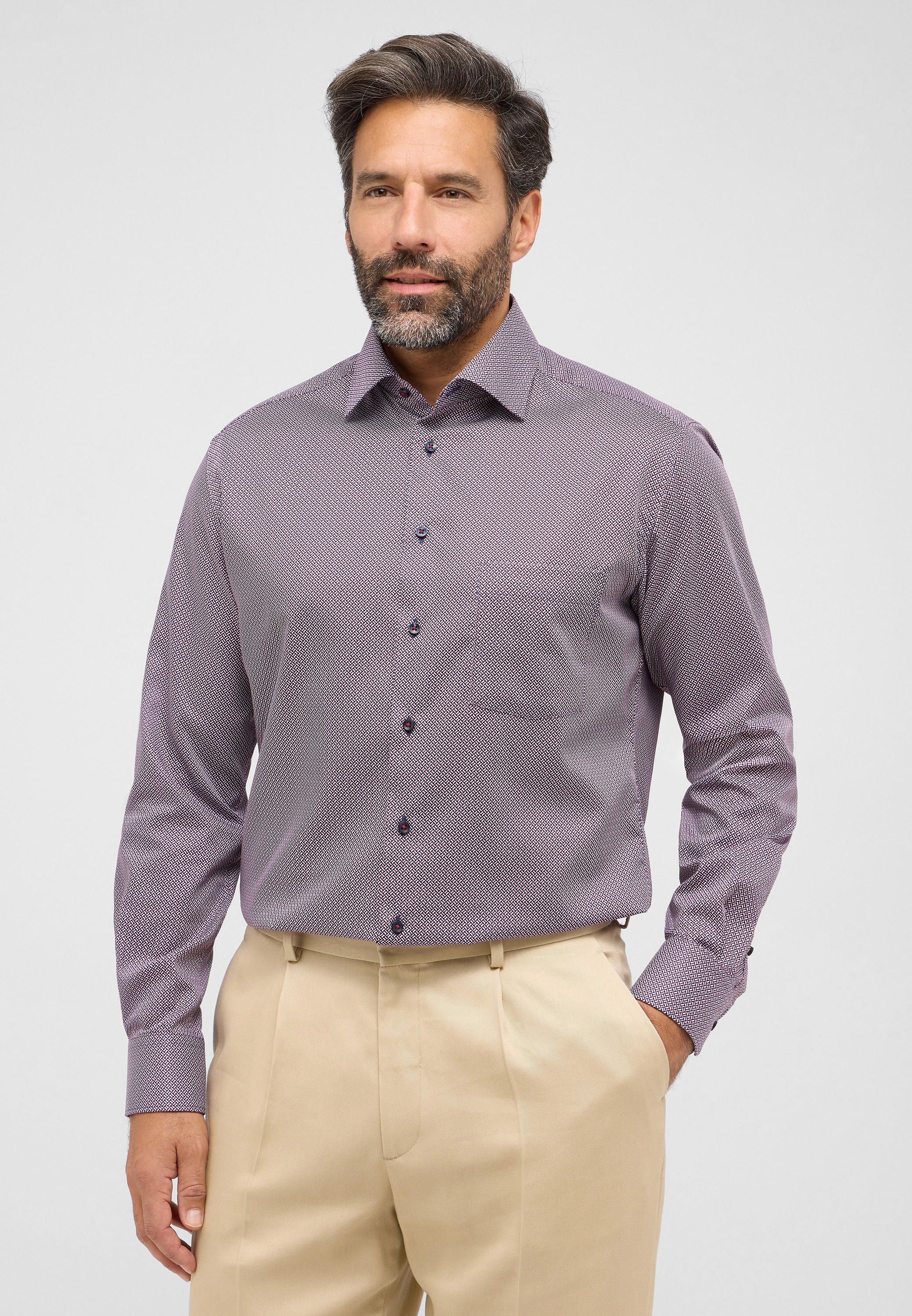 Eterna Langarmhemd »MODERN FIT« NON IRON (bügelfrei)