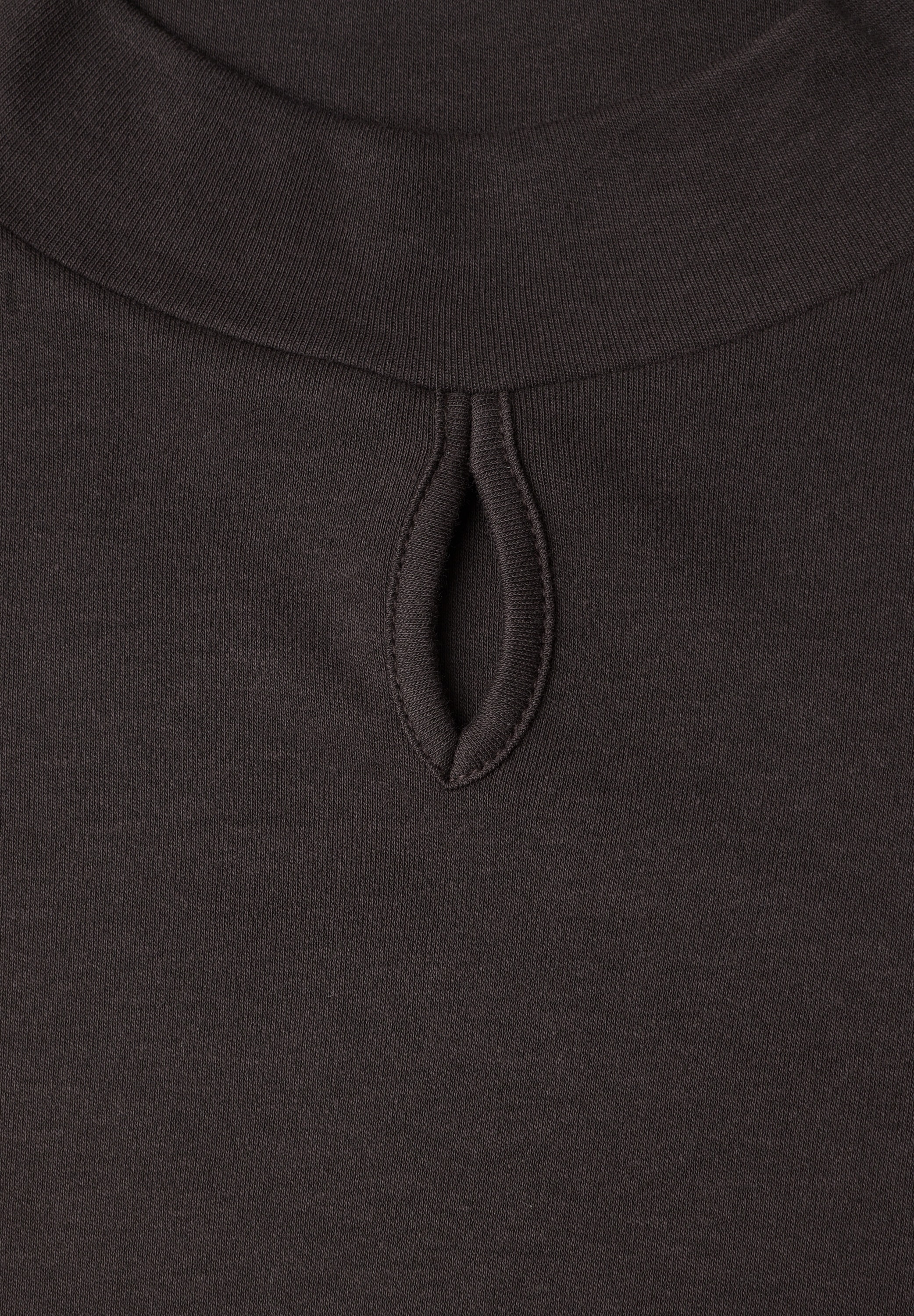 STREET ONE Langarmshirt Turtle Neck mit Cut-Out-Detail