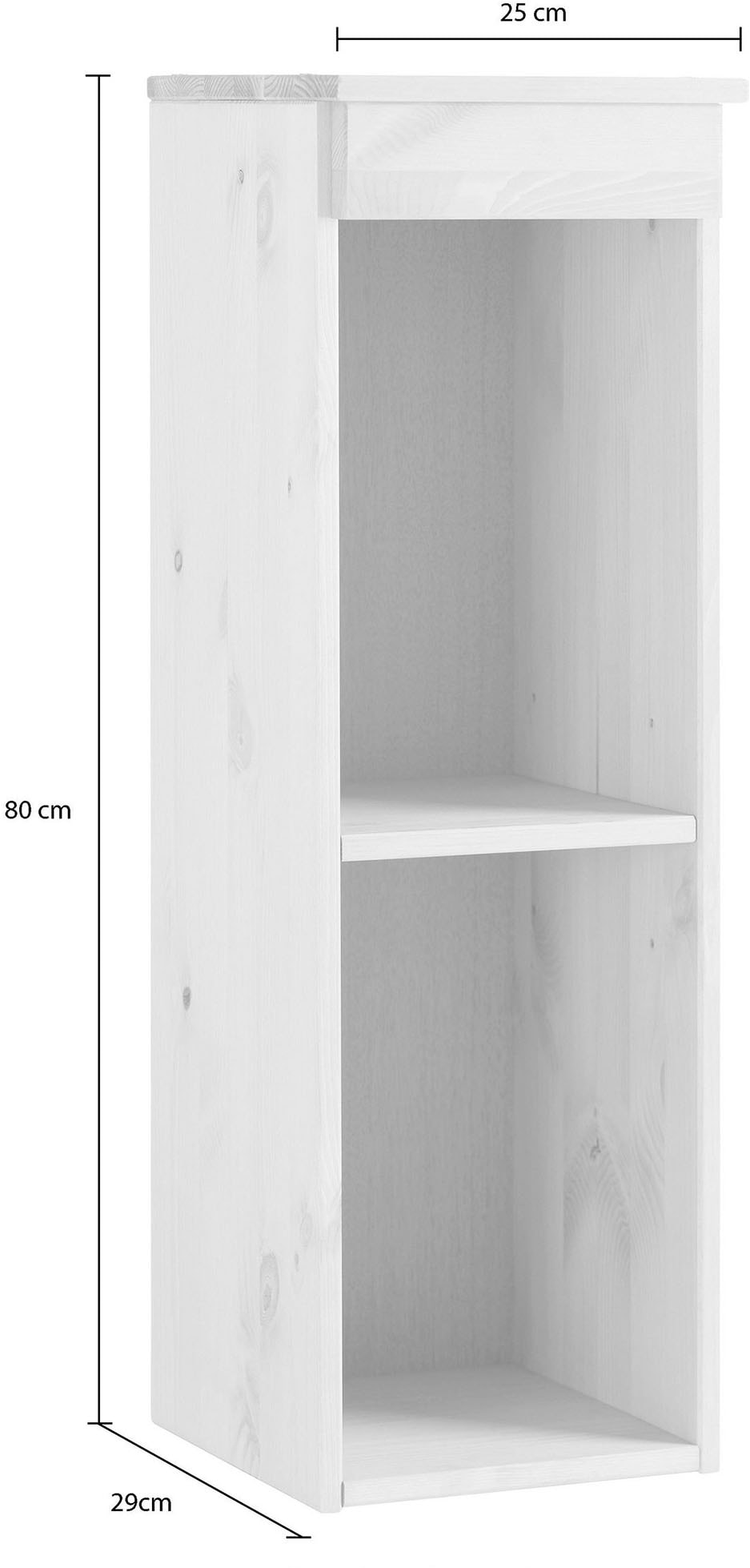 Home affaire Hängeregal »Oslo« 25 cm breit, aus massiver Kiefer