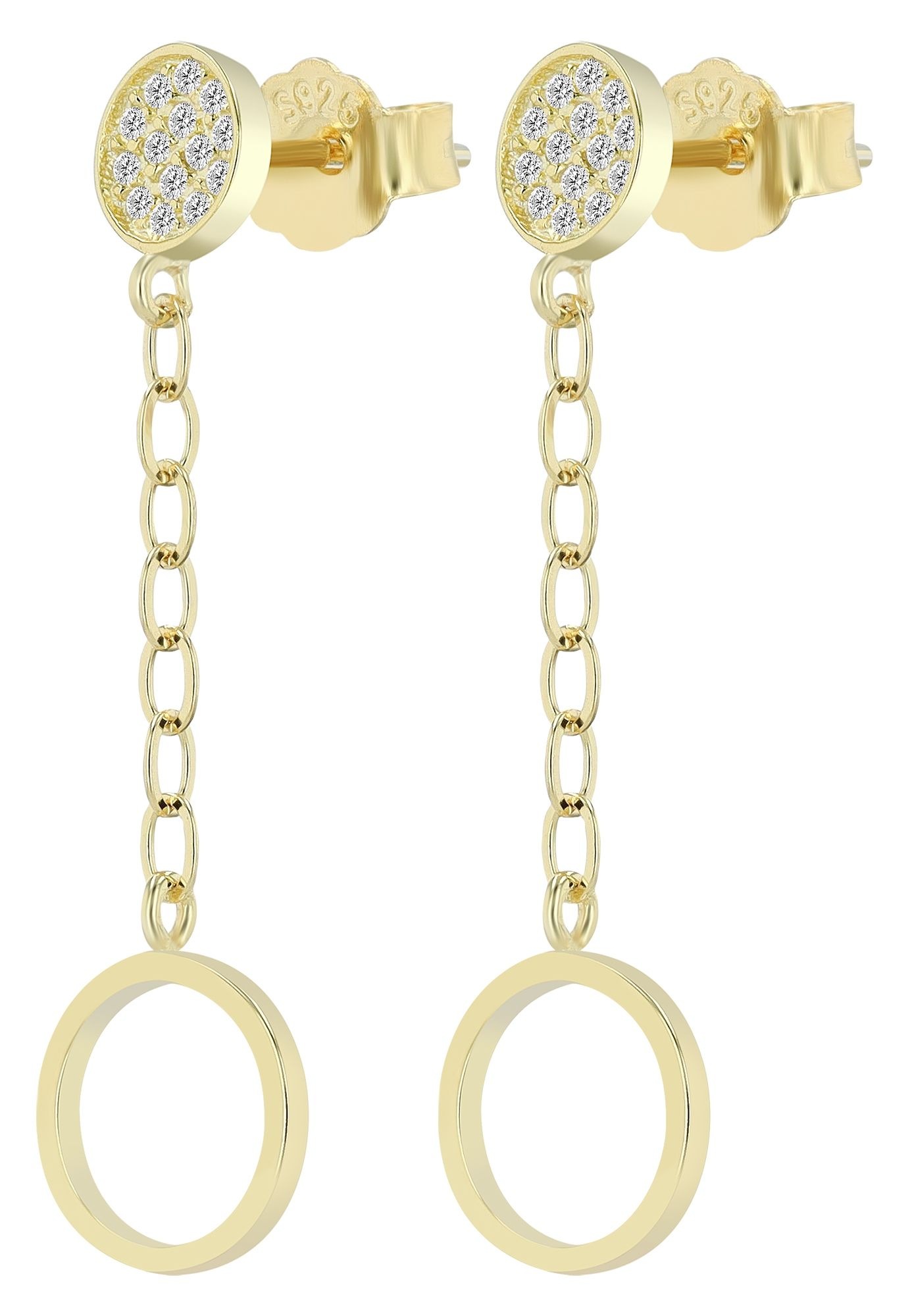 Adelia´s Paar Ohrstecker »Damen Ohrringe ¿ Ohrstecker aus 925 Silber«