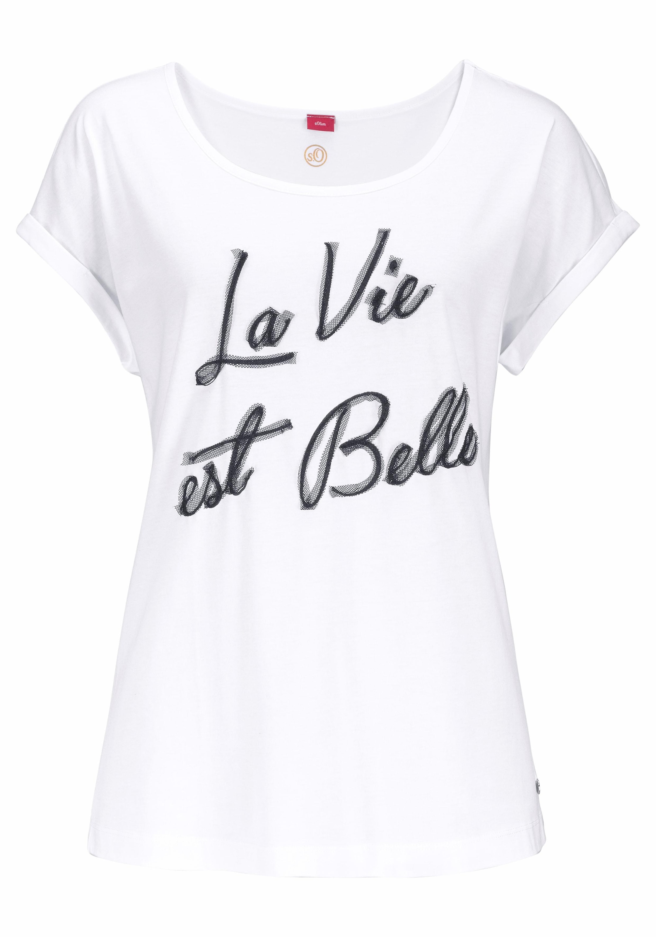 s.Oliver Pyjama »La Vie Belle«, bestellen im bei est Stück), 1 tlg., Schwarz-Weiß-Design OTTO (2