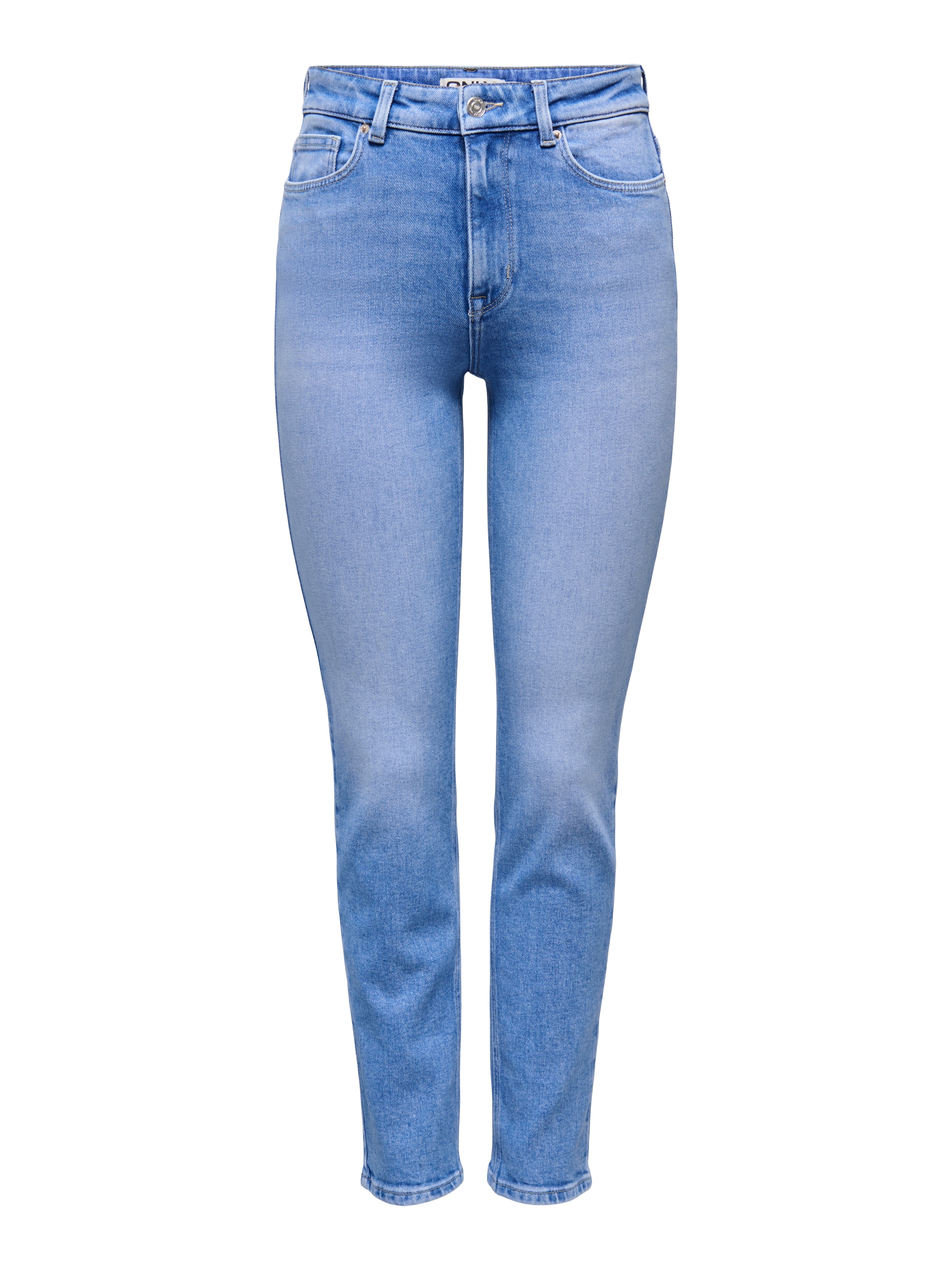 ONLY Straight-Jeans »ONLEMILY STRETCH HW ST AK DNM REA053NOOS« knöchellang, gerade Form, helle Waschung