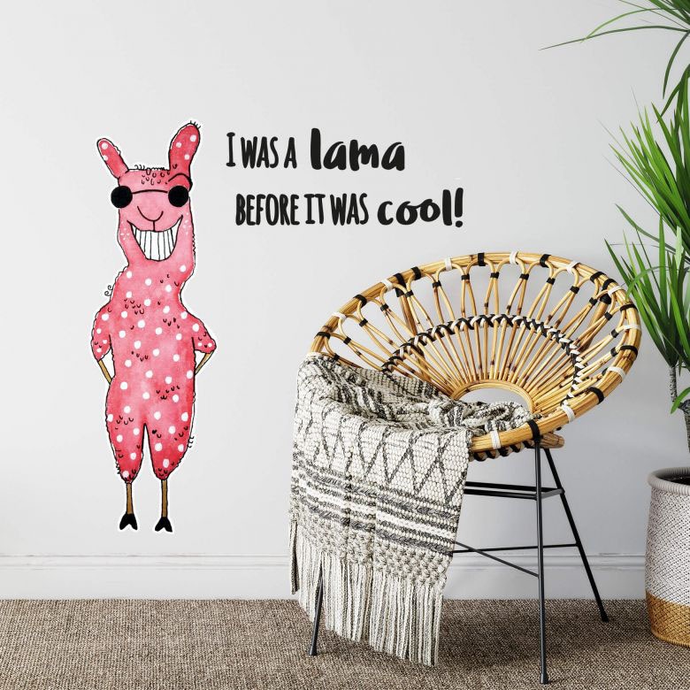 bei Lama«, Wall-Art St.) OTTO bestellen - »Lebensfreude online cooles (1 Wandtattoo