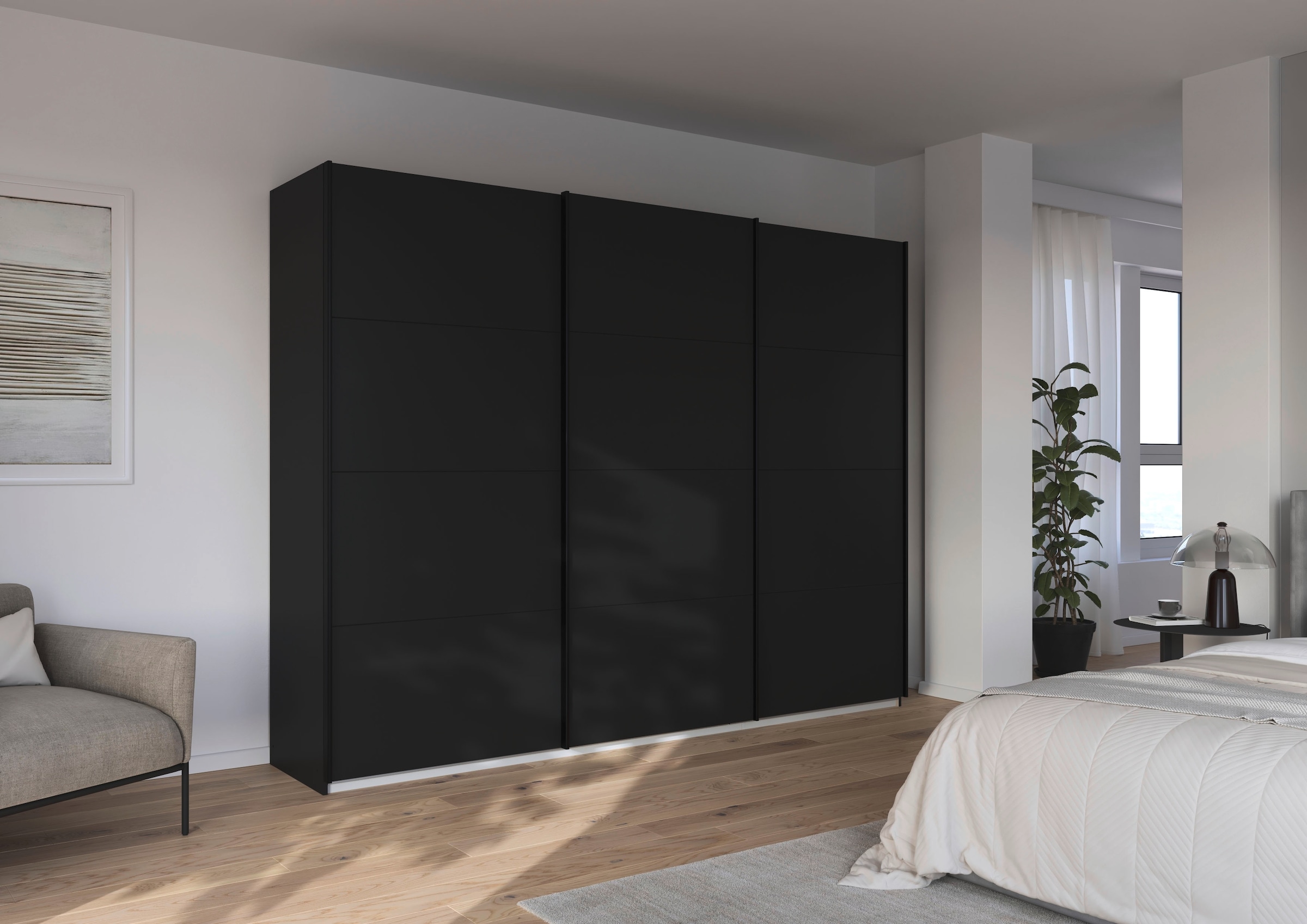 rauch Schwebetürenschrank »Kleiderschrank Schrank Garderobe Ankleide TOPSELLER OTELI« 3 Ausstattungen BASIC/CLASSIC/PREMIUM (inkl. SOFT-CLOSE-FUNKTION),  Breiten 203/271/315/360 cm Höhen 210/229 cm MADE IN GERMANY