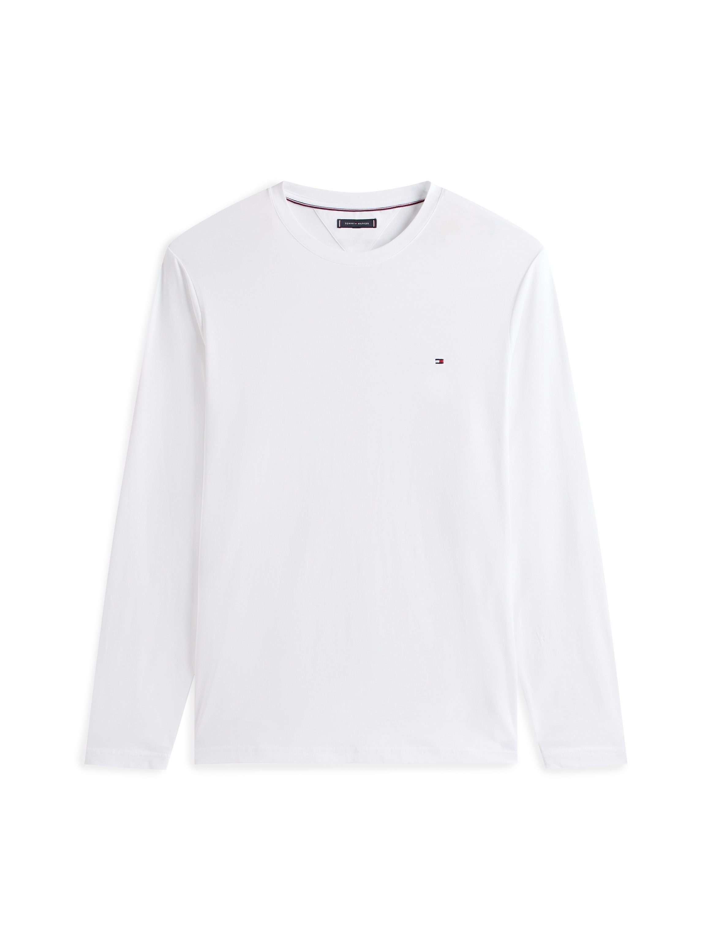 Tommy Hilfiger Big & Tall Longsleeve »BT-STRETCH SLIM FIT TEE-B mit Rundhals und Logo« unifarben, casual, slim fit, Baumwollmix, Rundhals, große Größen