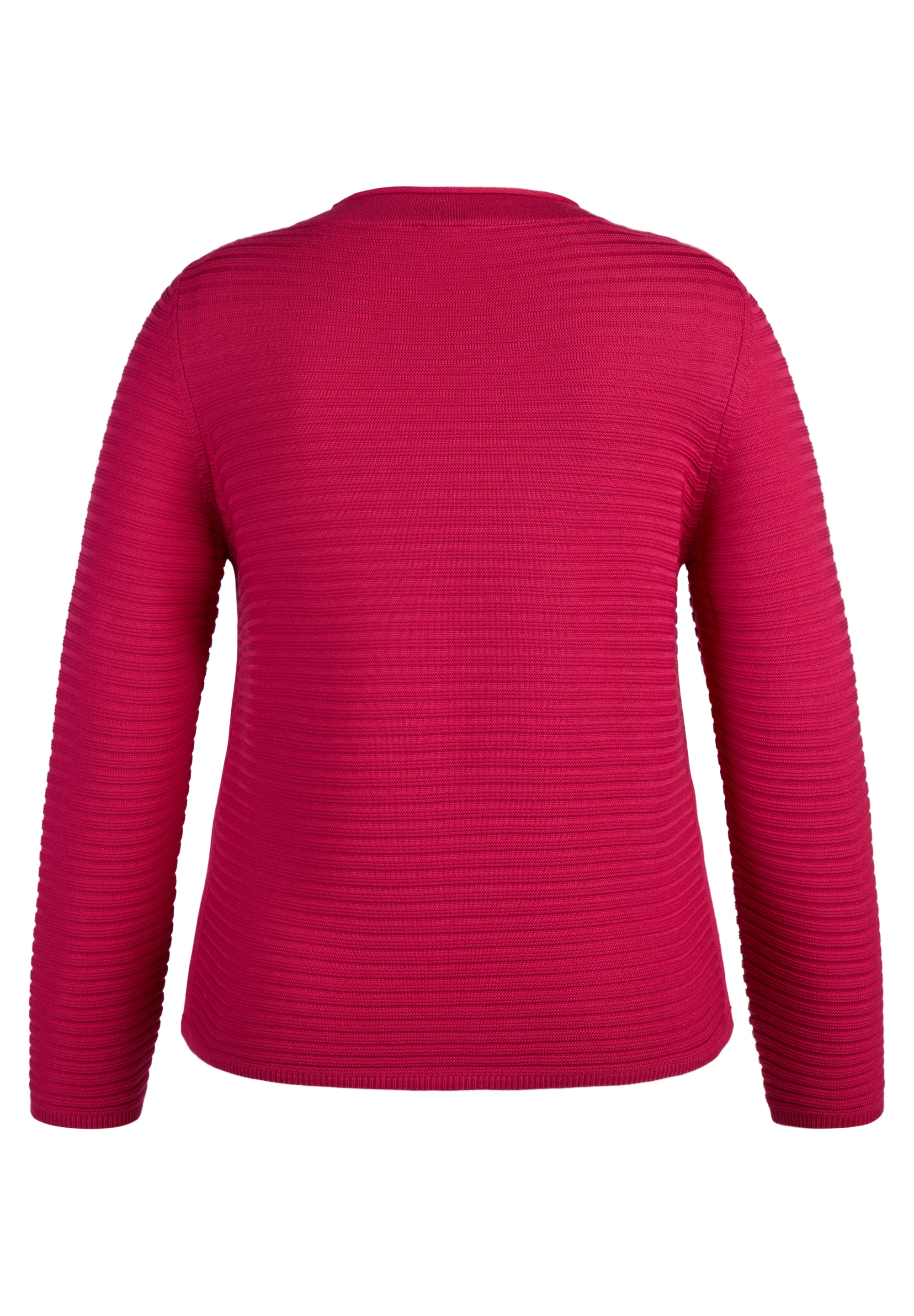 Rabe Rundhalspullover mit Streifen Muster