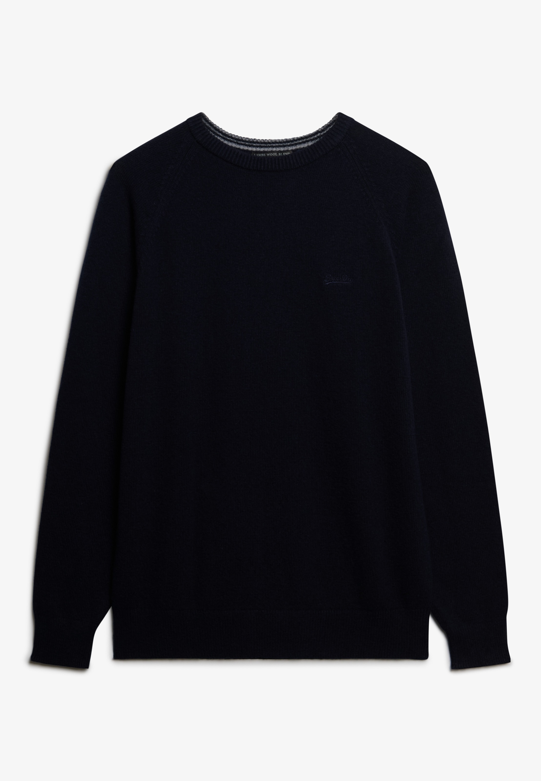Superdry Strickpullover »WOOL BLEND JUMPER« aus Wolle, Nylon und Baumwolle, Regular Fit, mit Rundhalsausschnitt