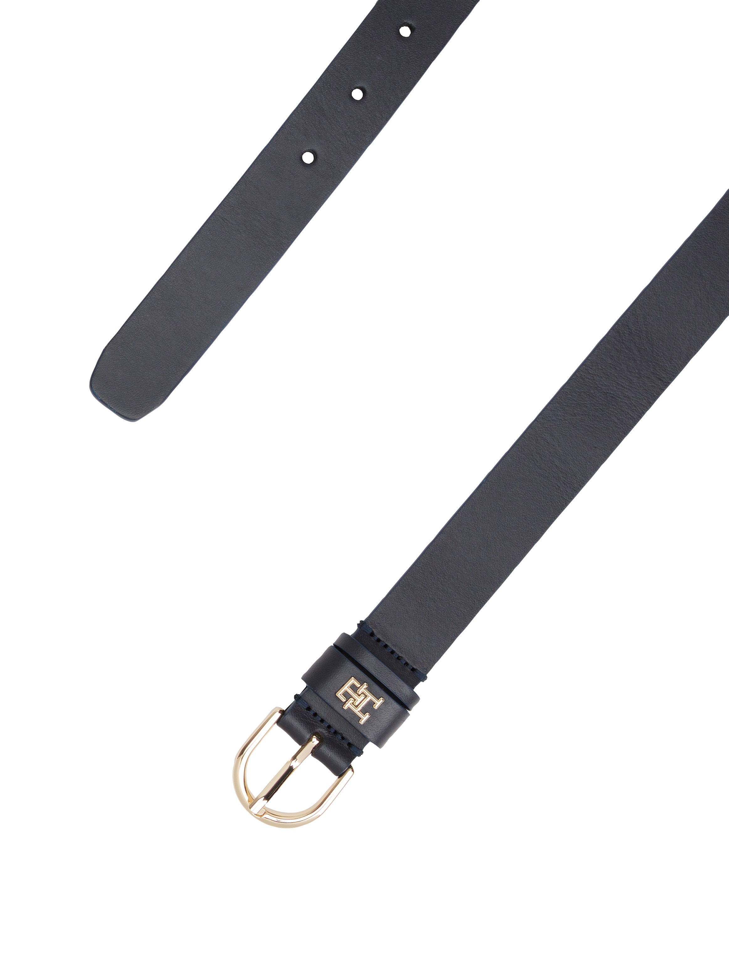 Tommy Hilfiger Ledergürtel »ESSENTIAL EFFORTLESS 2.5«, Logoemblem, weiche Haptik, ovale Einfachdornschließe