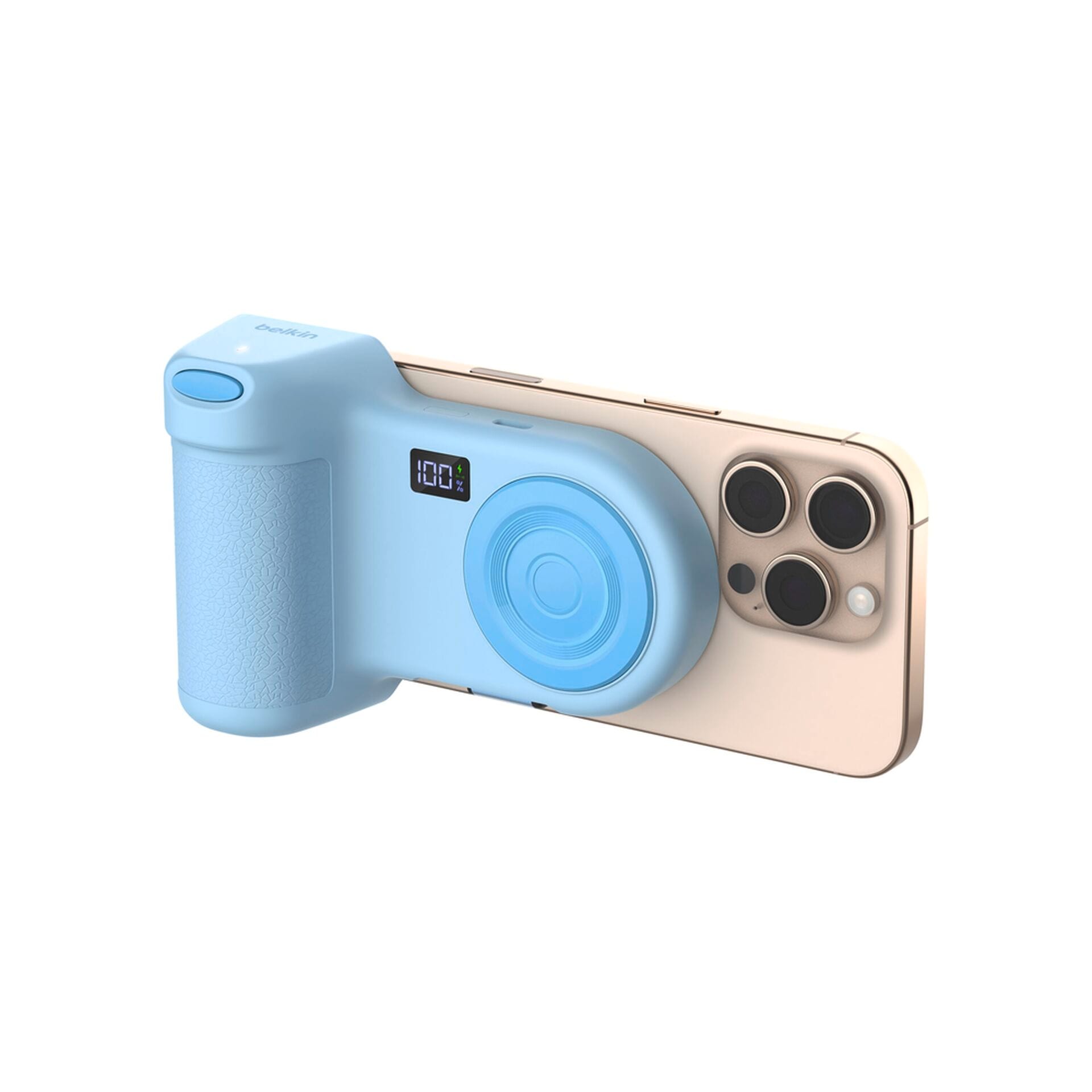 Belkin Powerbank »Stage Power Grip Magnetischer Kamerahalter« Belkin Stage Power Grip 10.000mAh,7,5 W Powerbank,sand