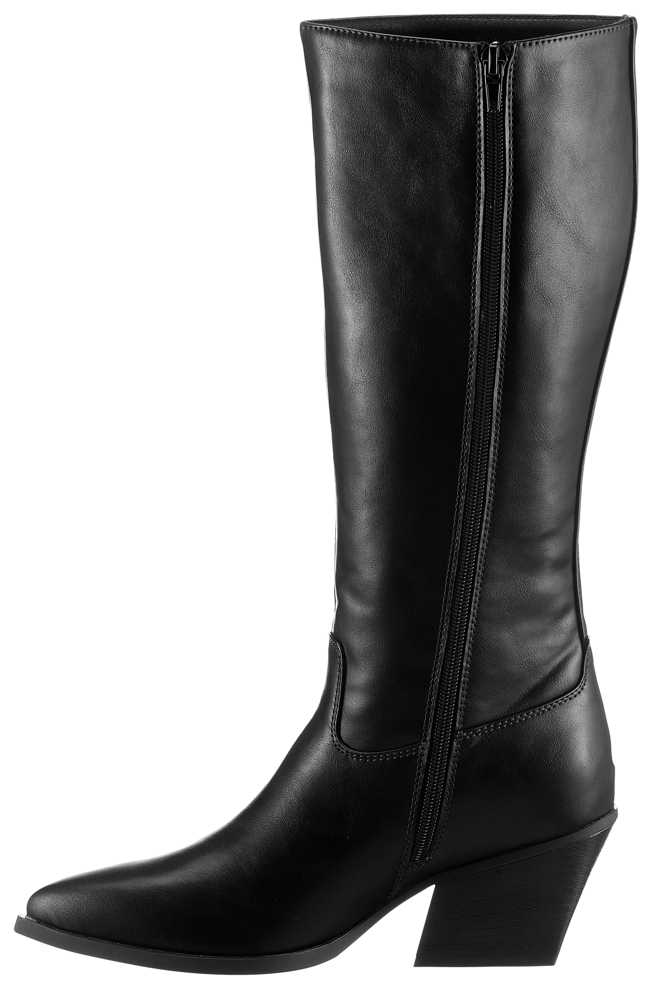 Aniston SHOES Stiefel, Cowboystiefel, Westernlook, in spitzer Form - NEUE KOLLEKTION