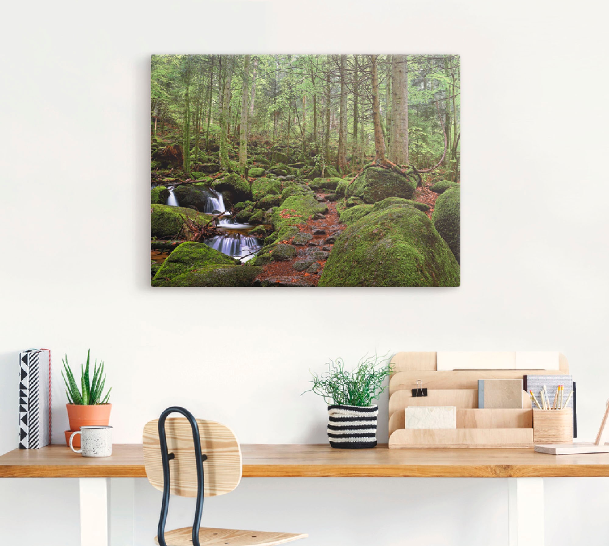 Artland Wandbild »Zauberwald«, Wald, (1 St.), als Leinwandbild, Poster in verschied. Größen