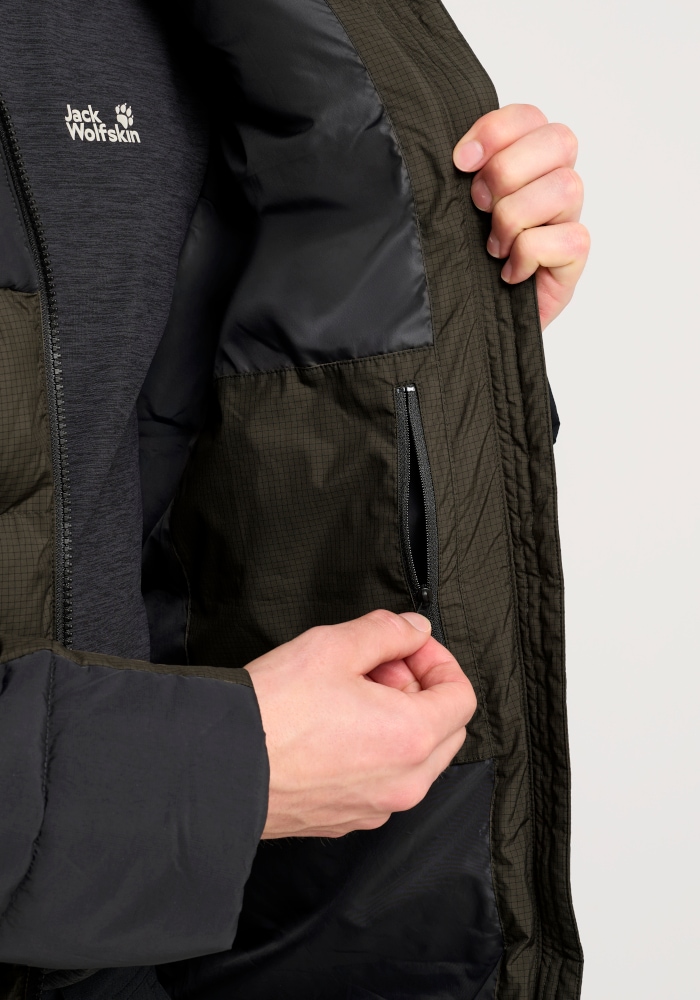 Jack Wolfskin Winterjacke »ICY HOLLOW HOODED JKT M« mit Kapuze Kapuzenjacke, warm, wind- und wasserabweisend