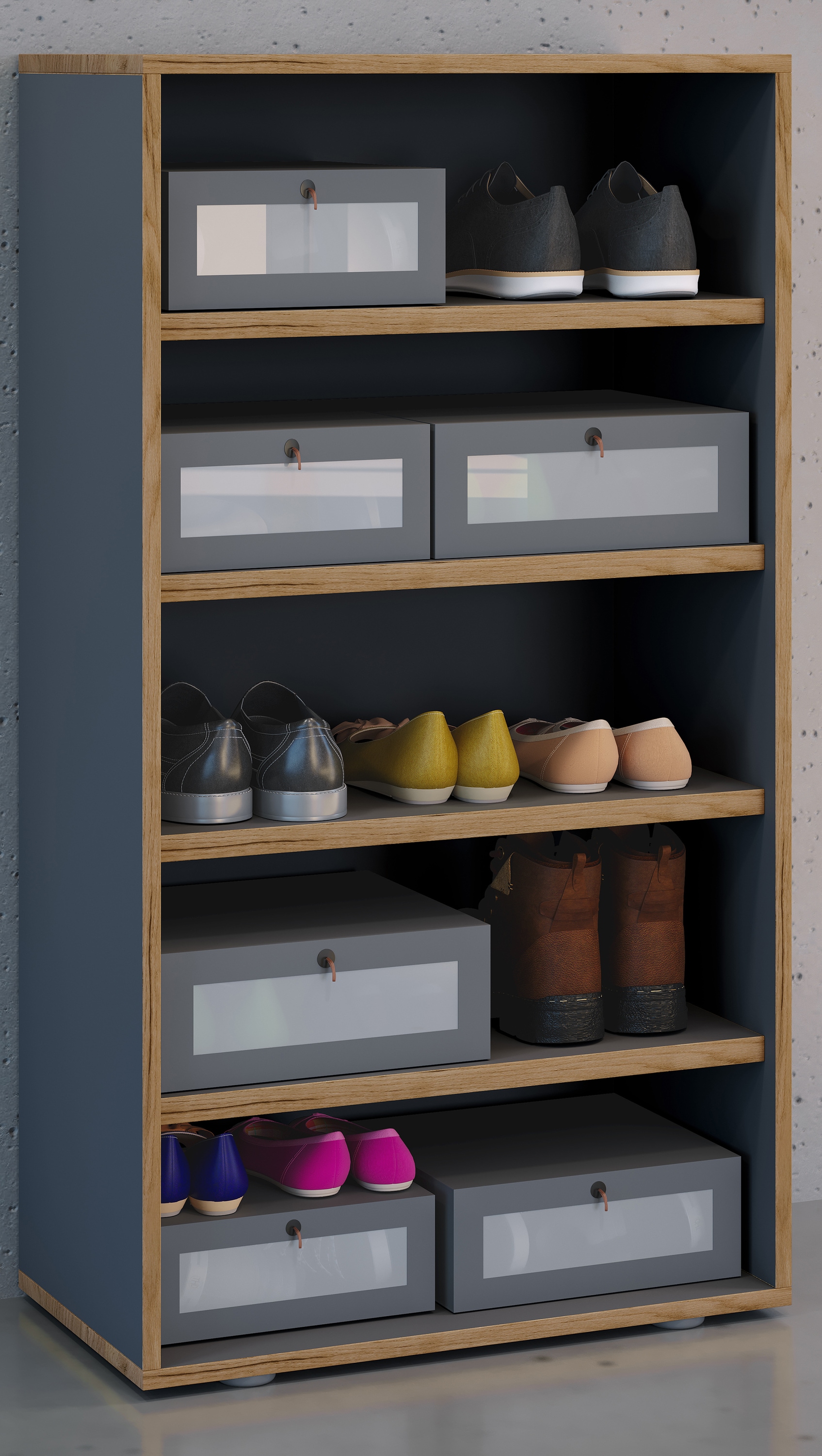 VCM Schuhregal »Holz Regal Schuhschrank Schuhregal Salia B60«