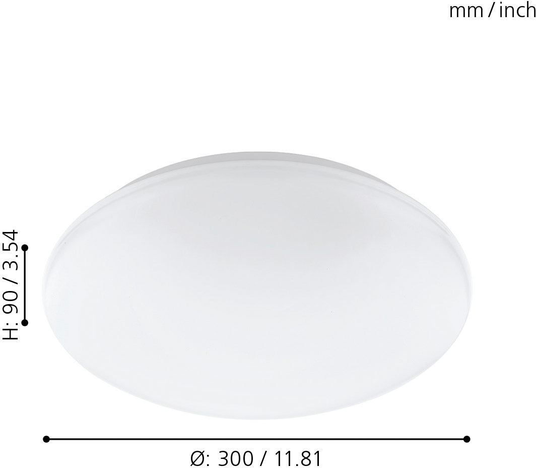 im Deckenleuchte Smart Deckenlampe Home LED Farben einstellbar Online und Shop Ø30cm, EGLO flammig-flammig, dimmbar, OTTO 1 »GIRON-C«, Weißtöne