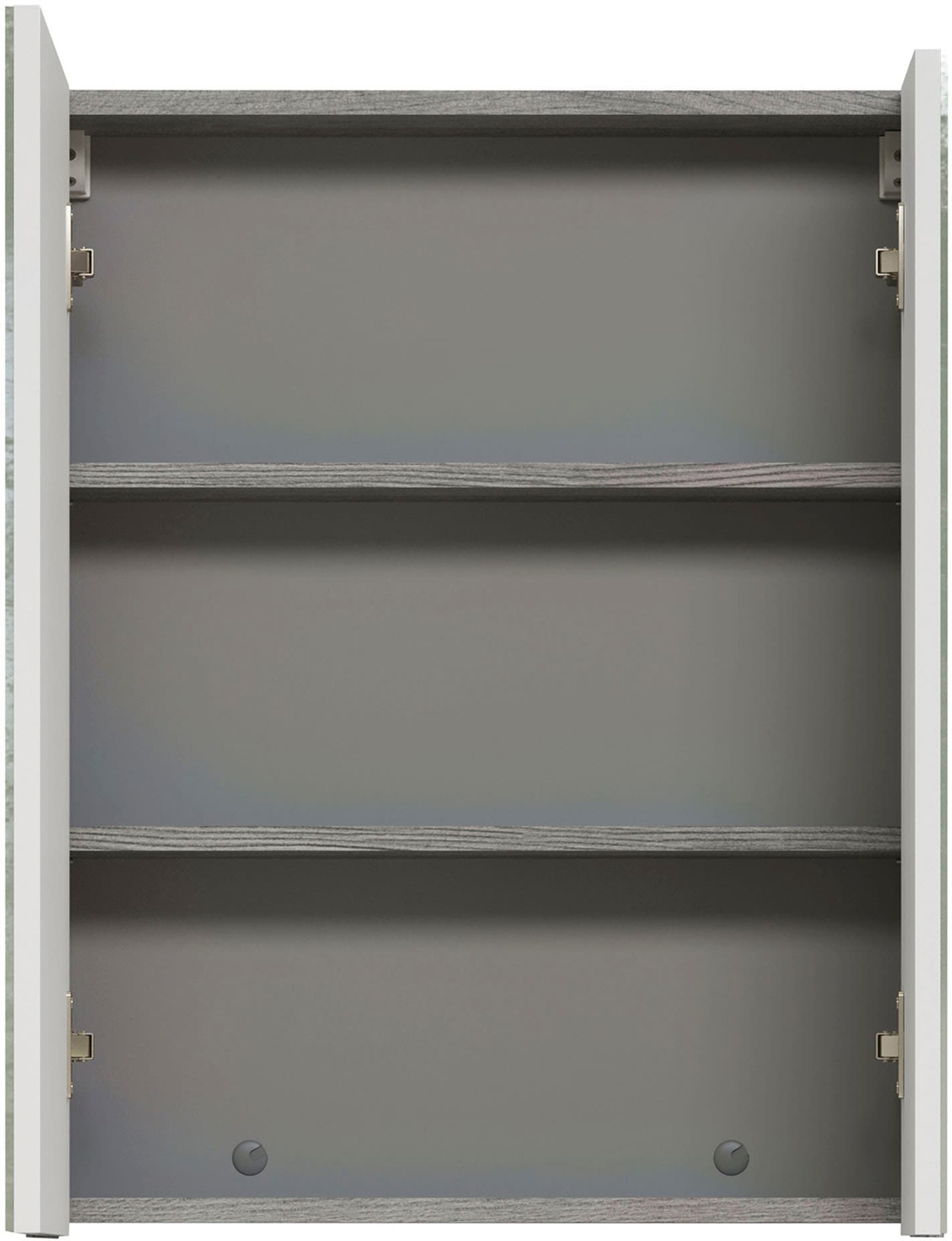 welltime Badmöbel-Set »Ravenna«, (3 St.), Badmöbel hängend Hochschrank, Waschtisch und Spiegelschrank in Weiß