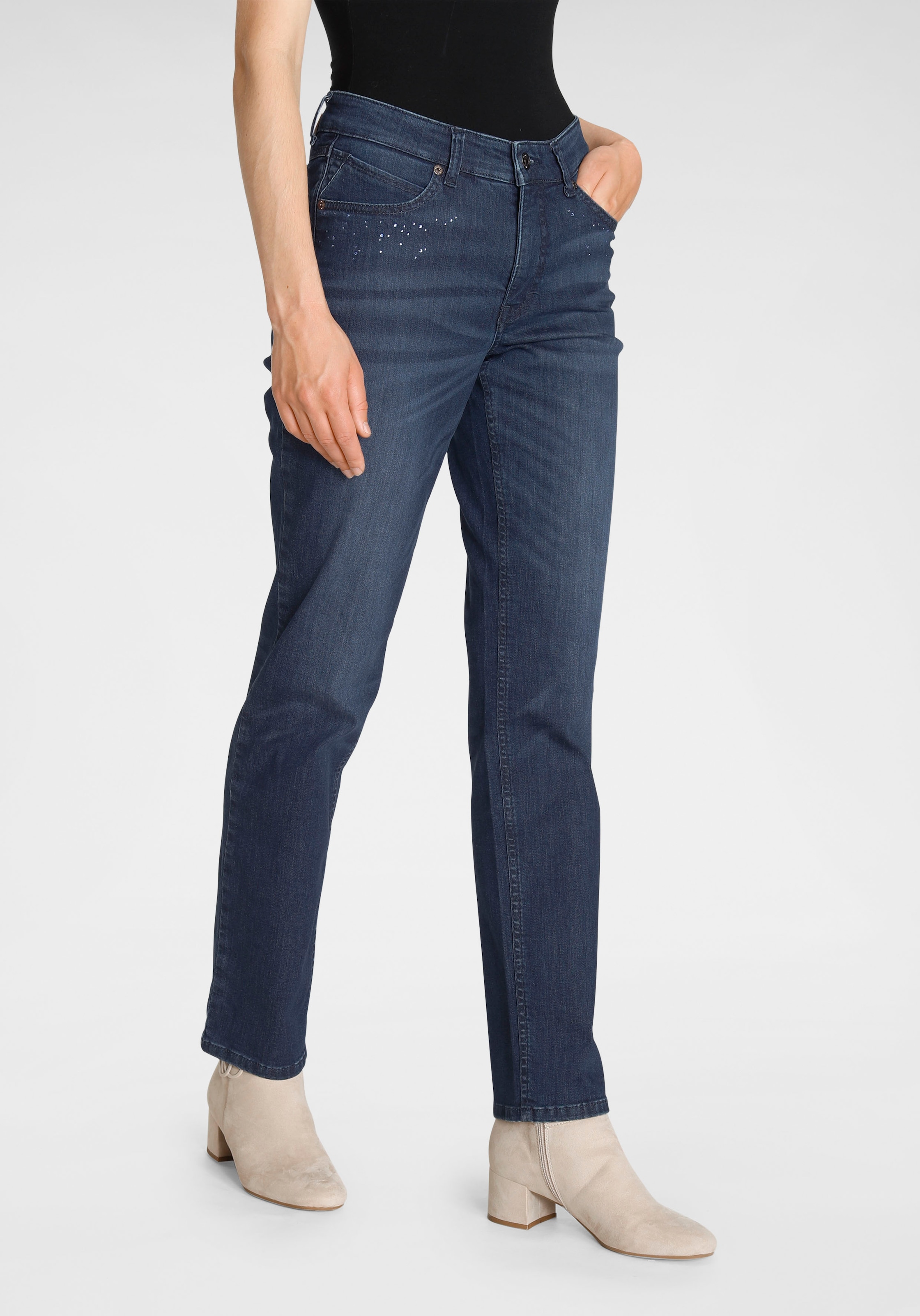 geschnitten Gerade »Melanie«, im Shop Stretch-Jeans MAC OTTO Online bestellen