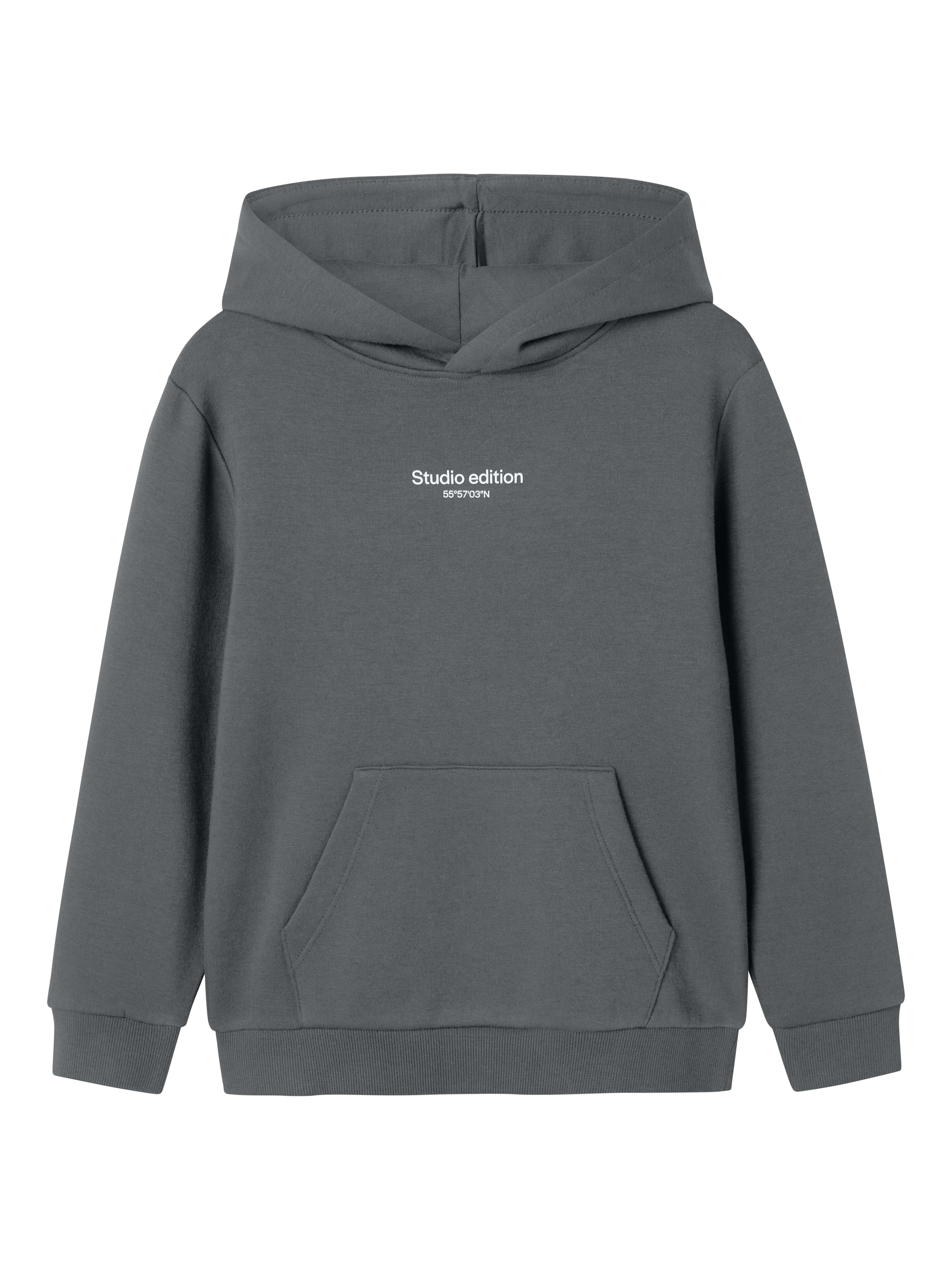 Name It Kapuzensweatshirt »NKMBRODY LS NREG SWEAT WH BRU NOOS«, mit kleinem Logoprint