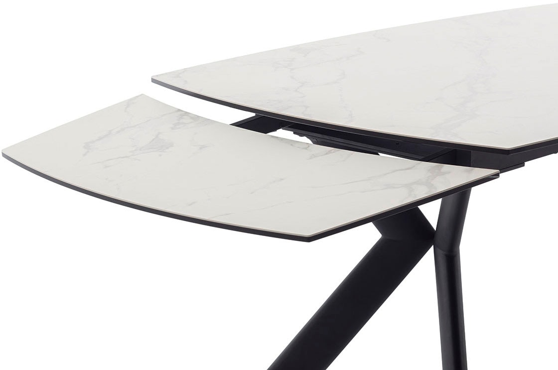 MCA furniture Esstisch »OSSANA Vierfußtisch 180-260 cm«, (Einzelstück), Keramik,Metall,Stirnauszug,ausziehbar,Tischplatte 13 mm,8-10 Personen